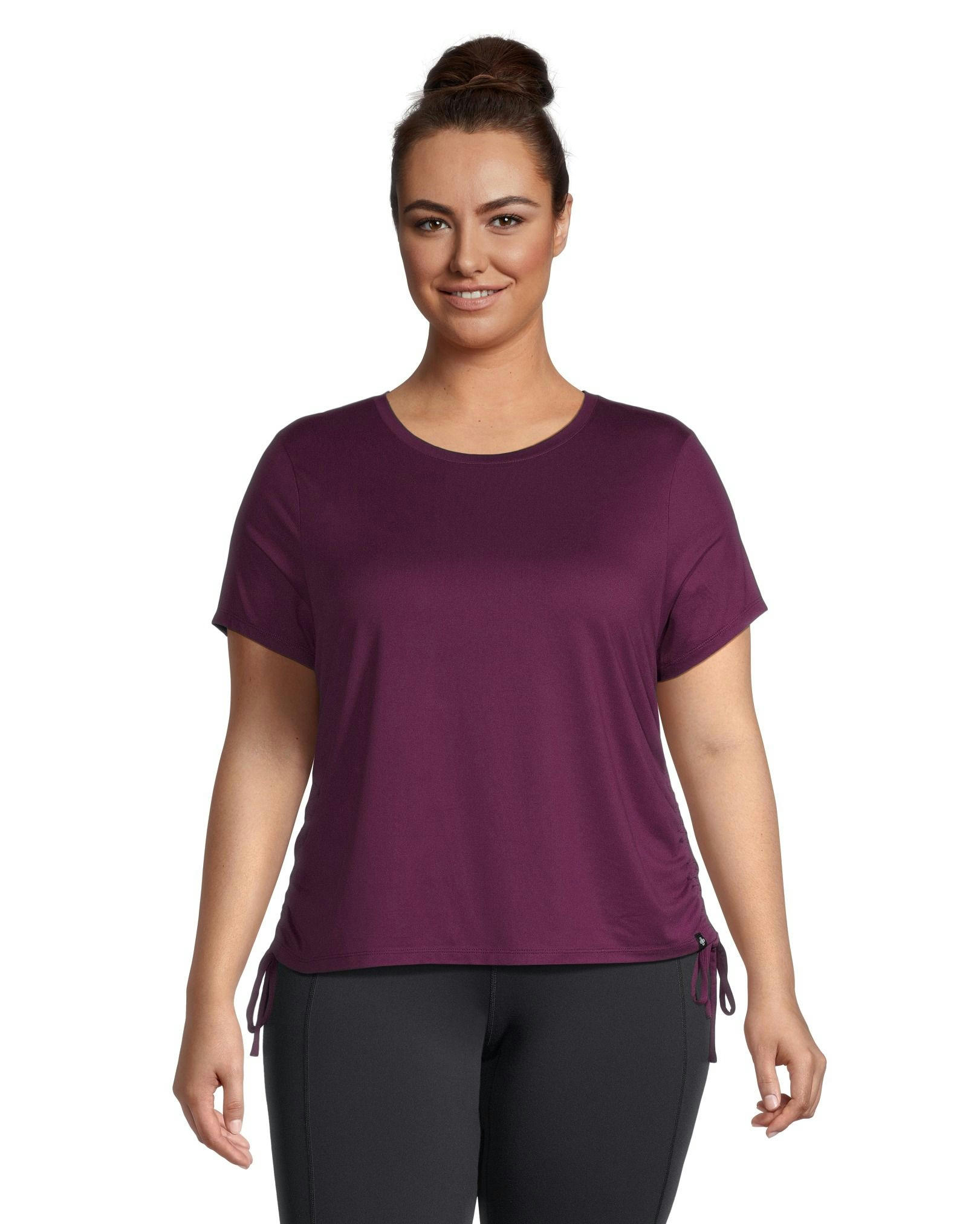 Shambhala Women's Semi Fitted Ruched T Shirt