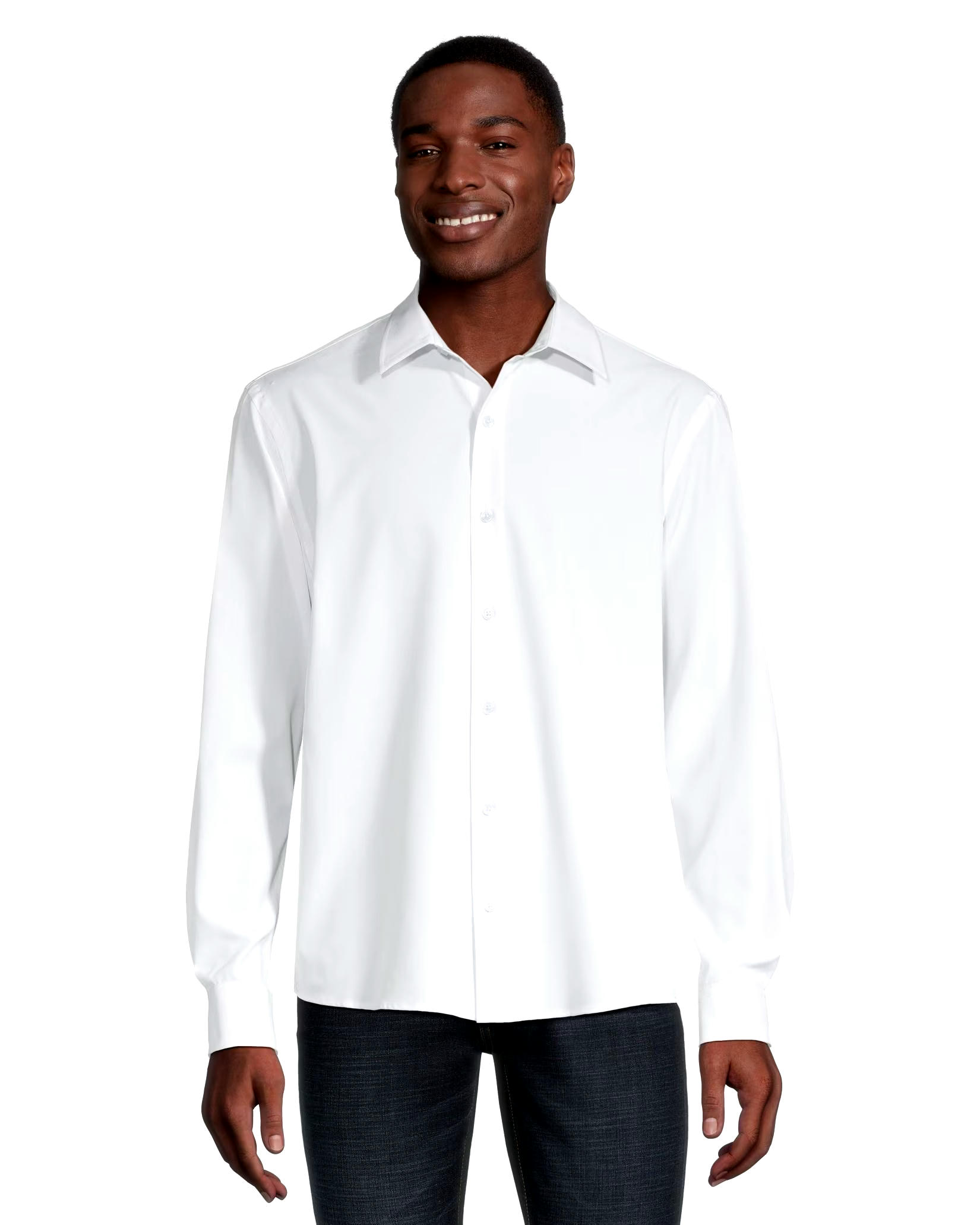 Denver Hayes Dress Hybrid 4 Way Stretch Long Sleeve Woven Shirt