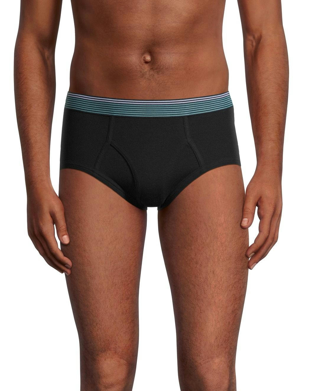 Denver Hayes Men's 3 Pack Cotton Basic Briefs - Black