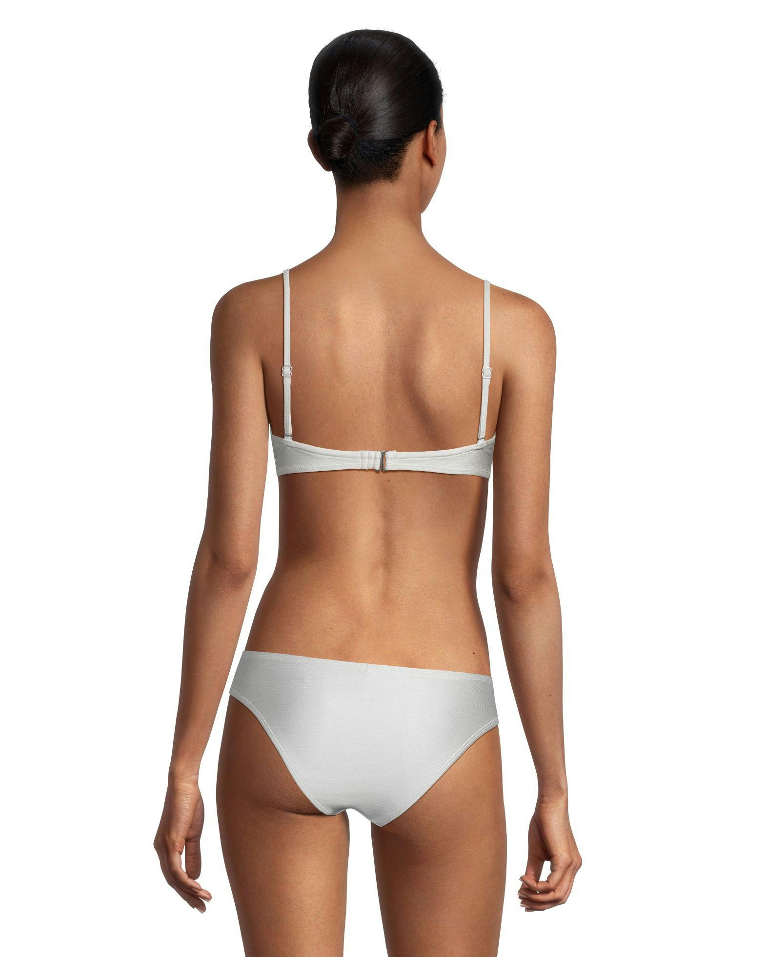 Women's Shimmer Twist Bandeau Bikini Swim Top