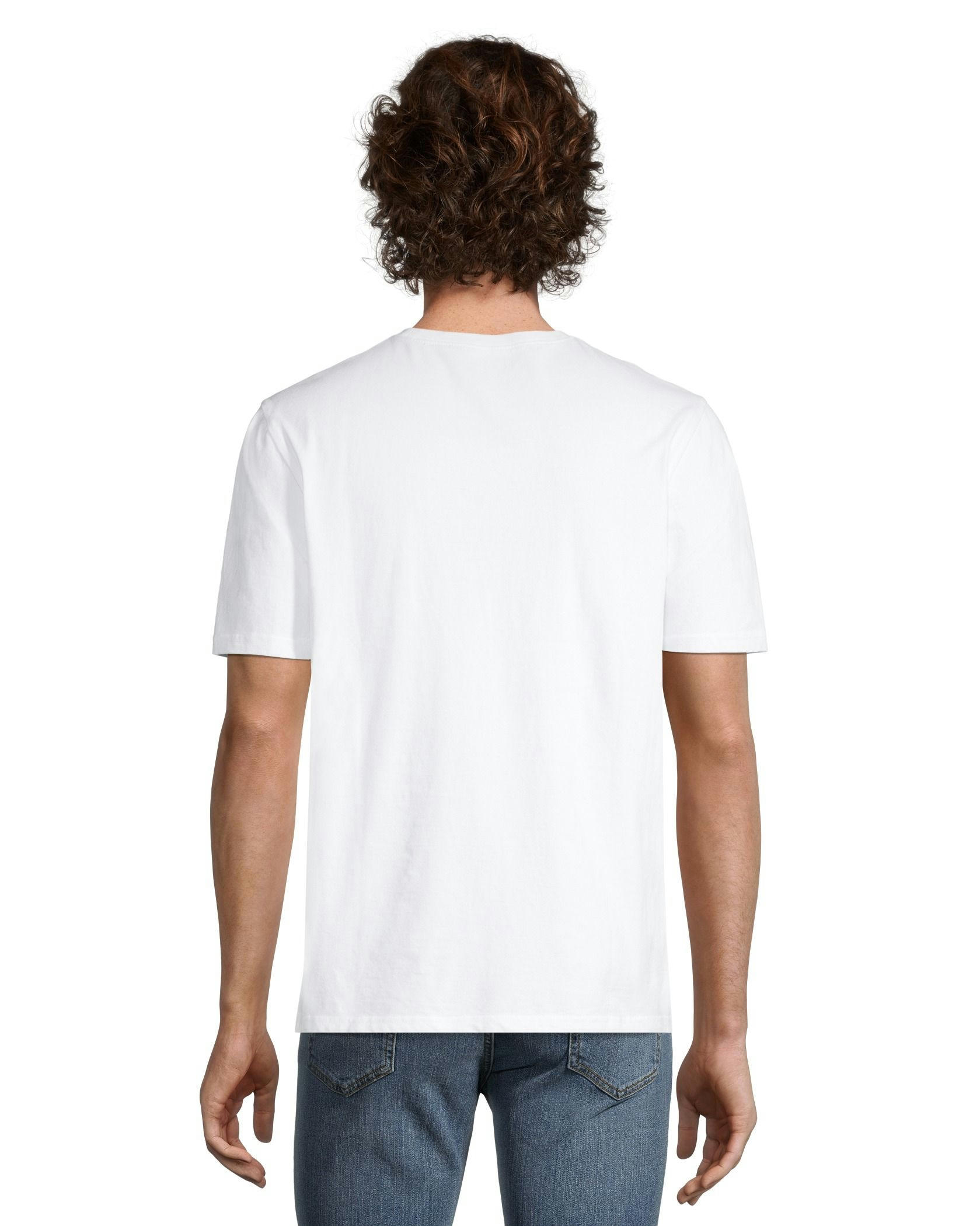 Denver Hayes Men's 50 Wash Classic Fit Chest Pocket Crewneck Cotton T Shirt