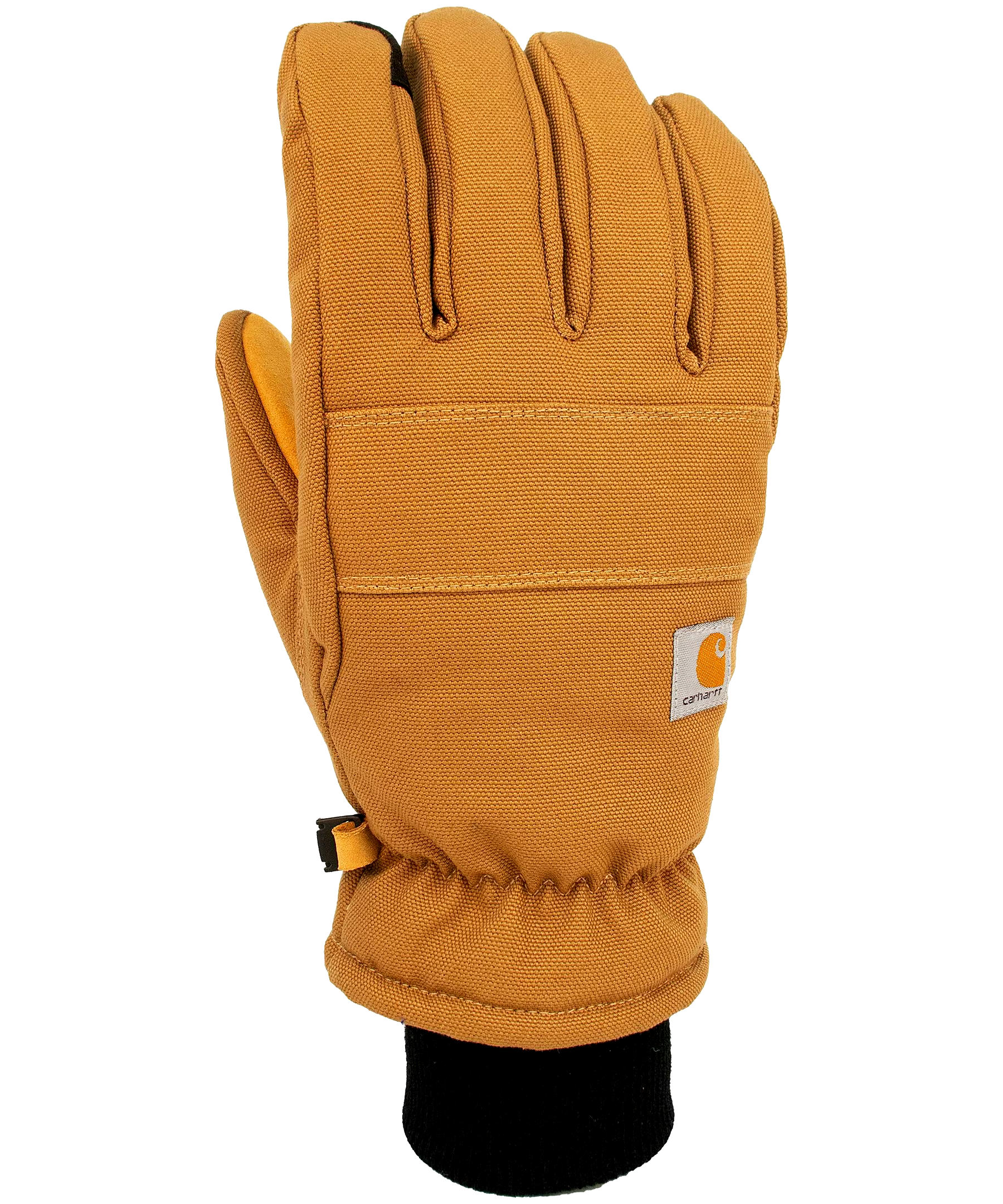 Carhartt Men's Ultra Soft Insulated Fast Dry Synthetic Leather Work Gloves - Carhartt Brown