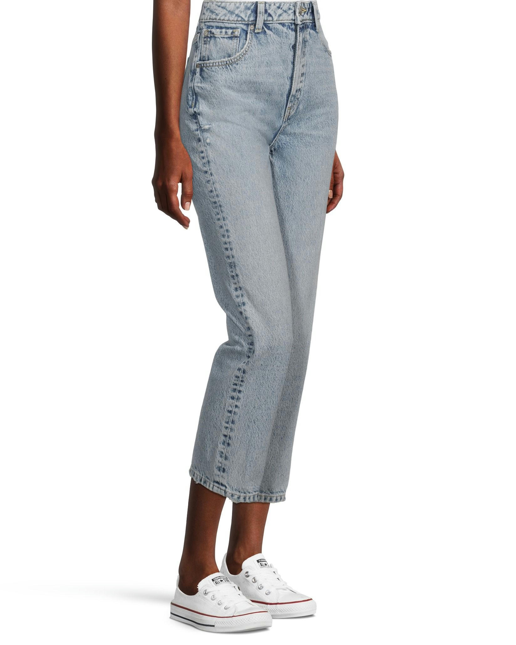Denver Hayes Women's High Rise Straight Leg Crop Jeans