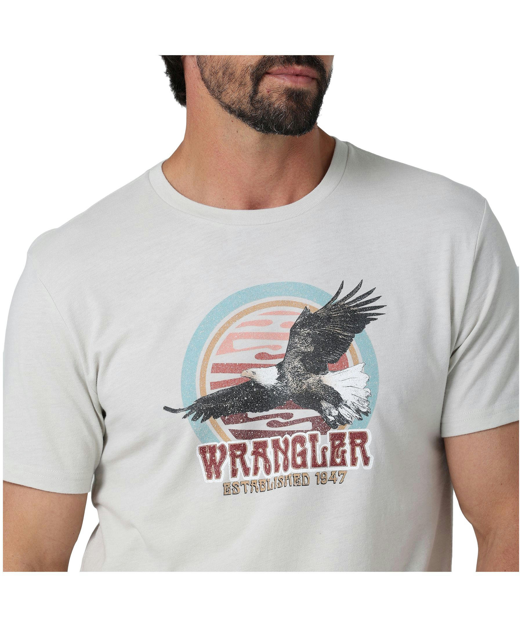 Wrangler Men's Eagle Crewneck Graphic T Shirt