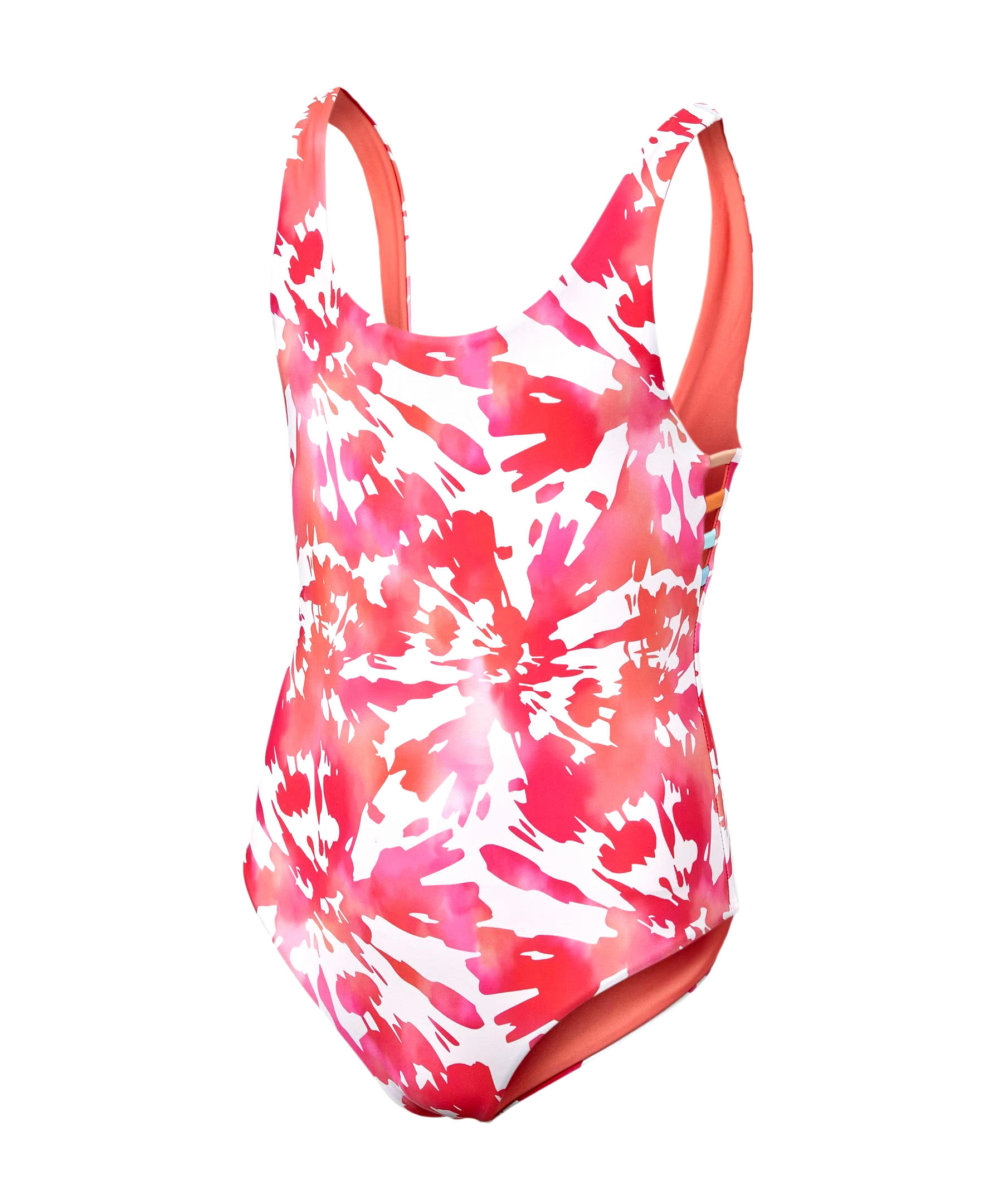 FarWest Girls' One Piece Reversible Swimsuit