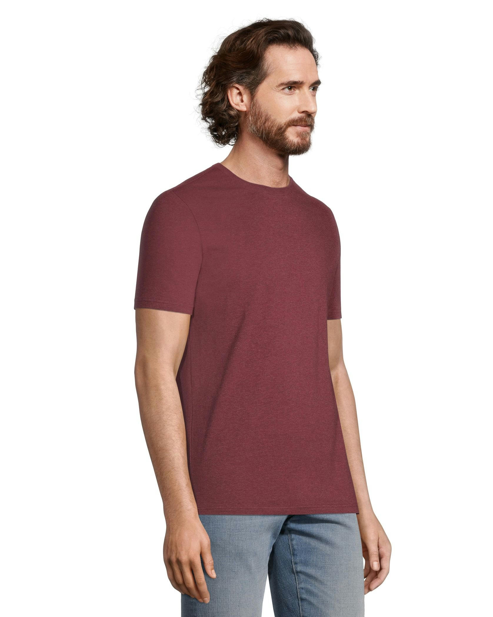 Denver Hayes Men's Stretch Modern Fit Crewneck T-Shirt