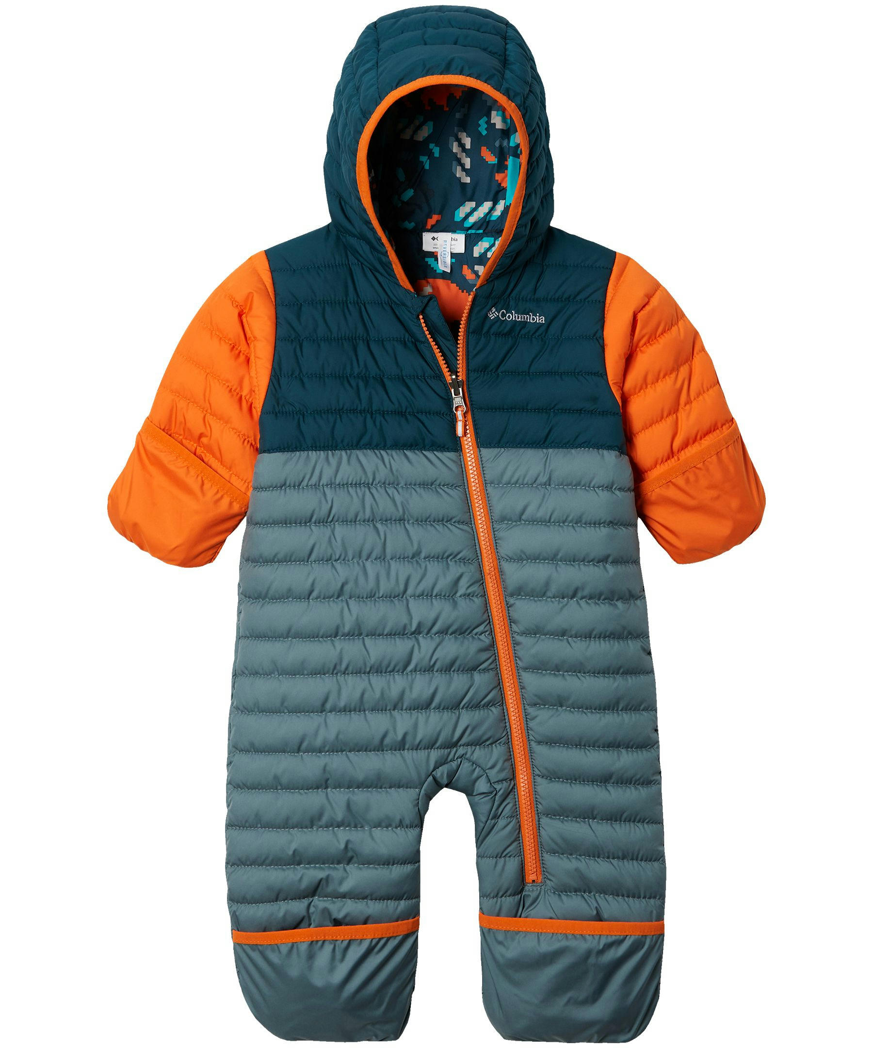 Columbia Baby Unisex 0-24 Months Water Resistant Powder Lite Reversible Bunting Bodysuit