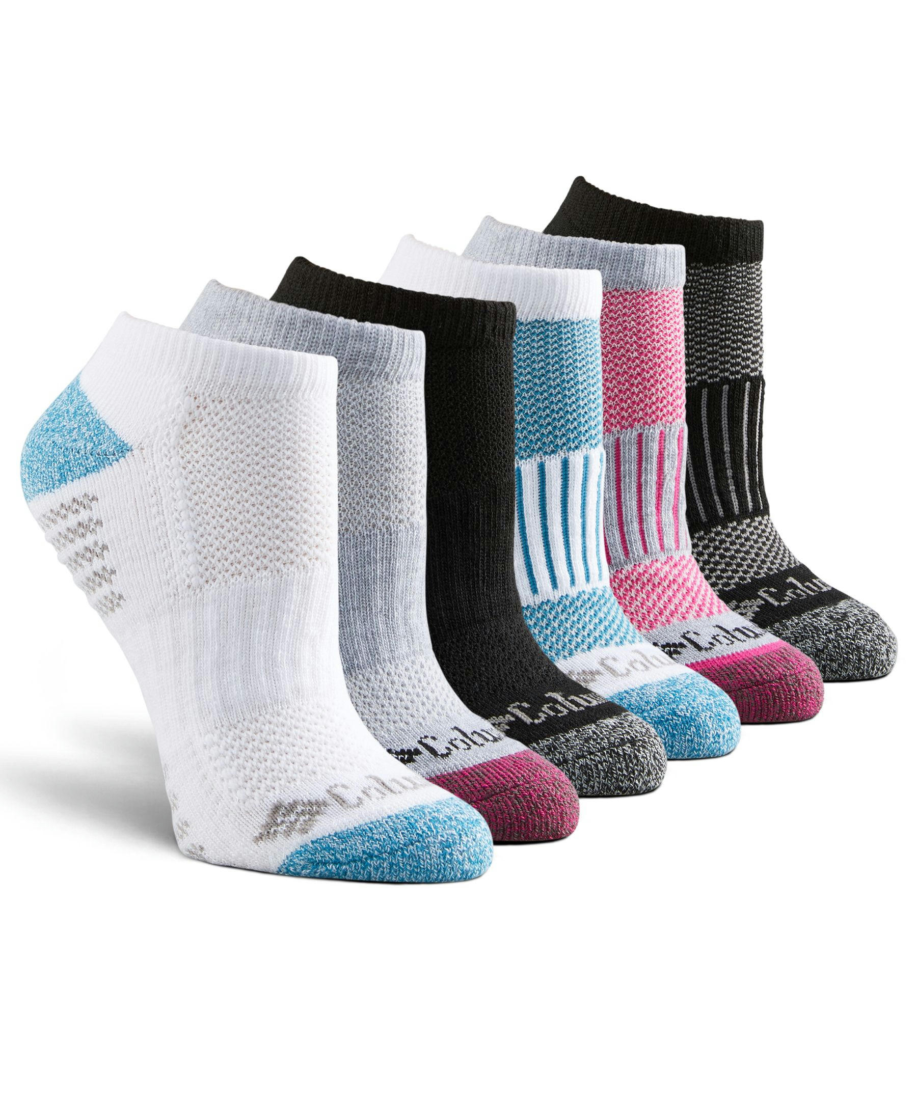 Columbia Women's 6 Pack Athletic Moisture Guard No Show Socks