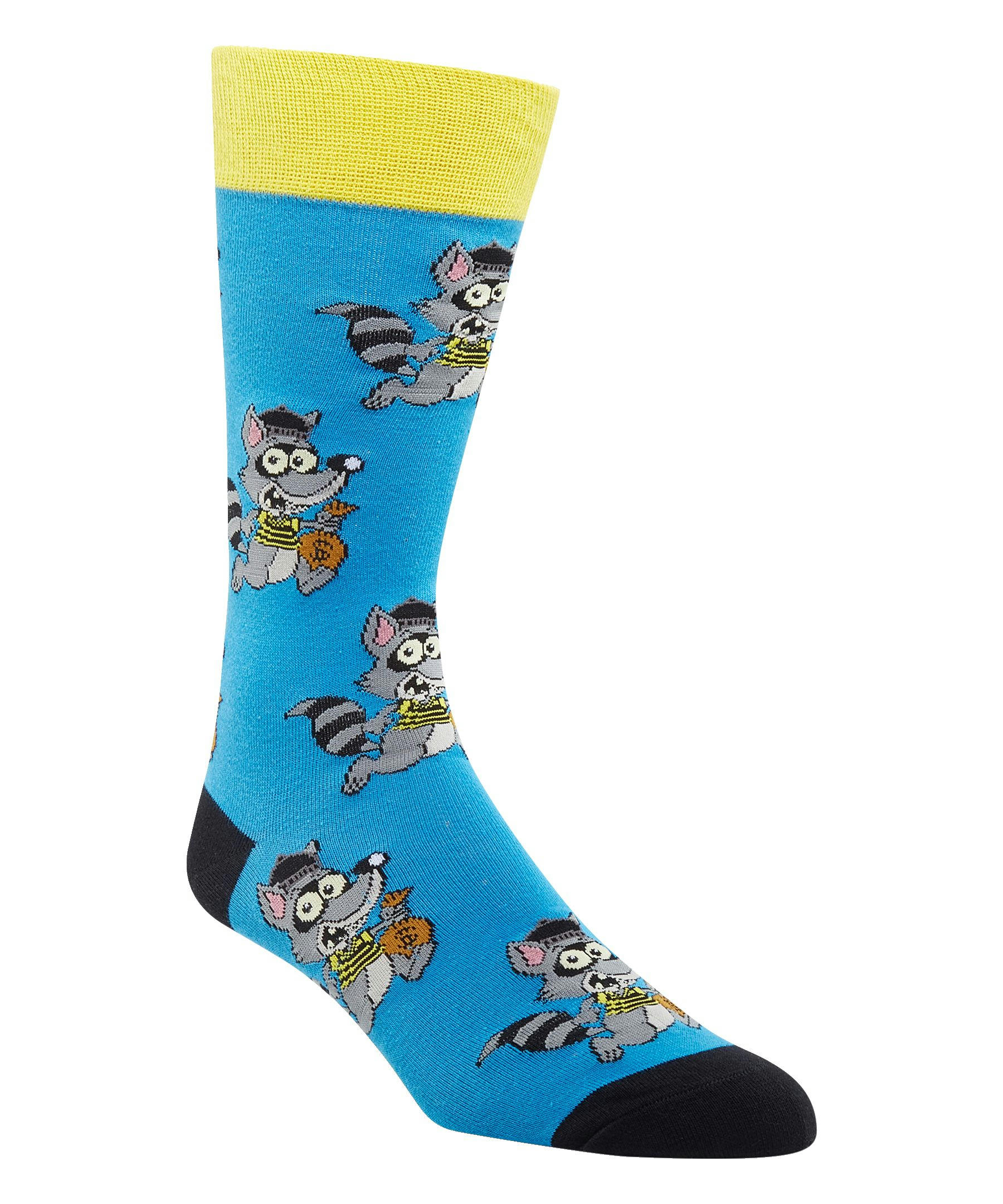 Denver Hayes Men's Novelty Pattern Crew Socks