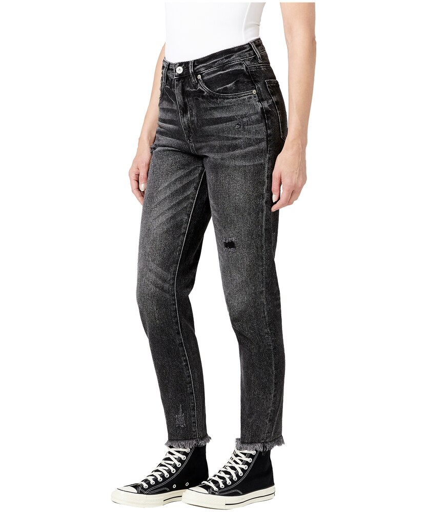 Buffalo Women's Margot High Rise Tapered Leg Mom Jeans