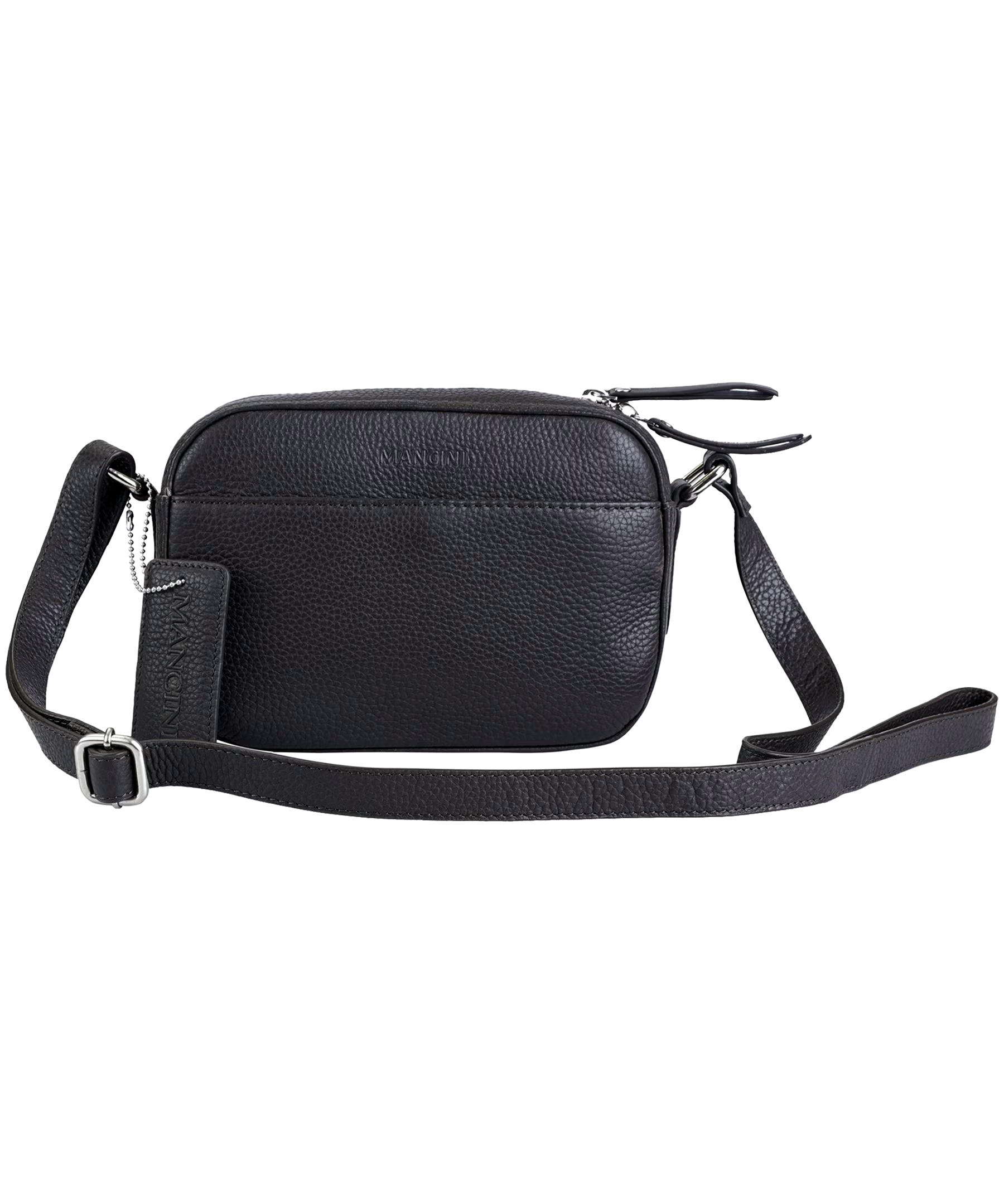 Mancini Leather Goods Women's Pebelled RFID Secure Clara Crossbody Bag