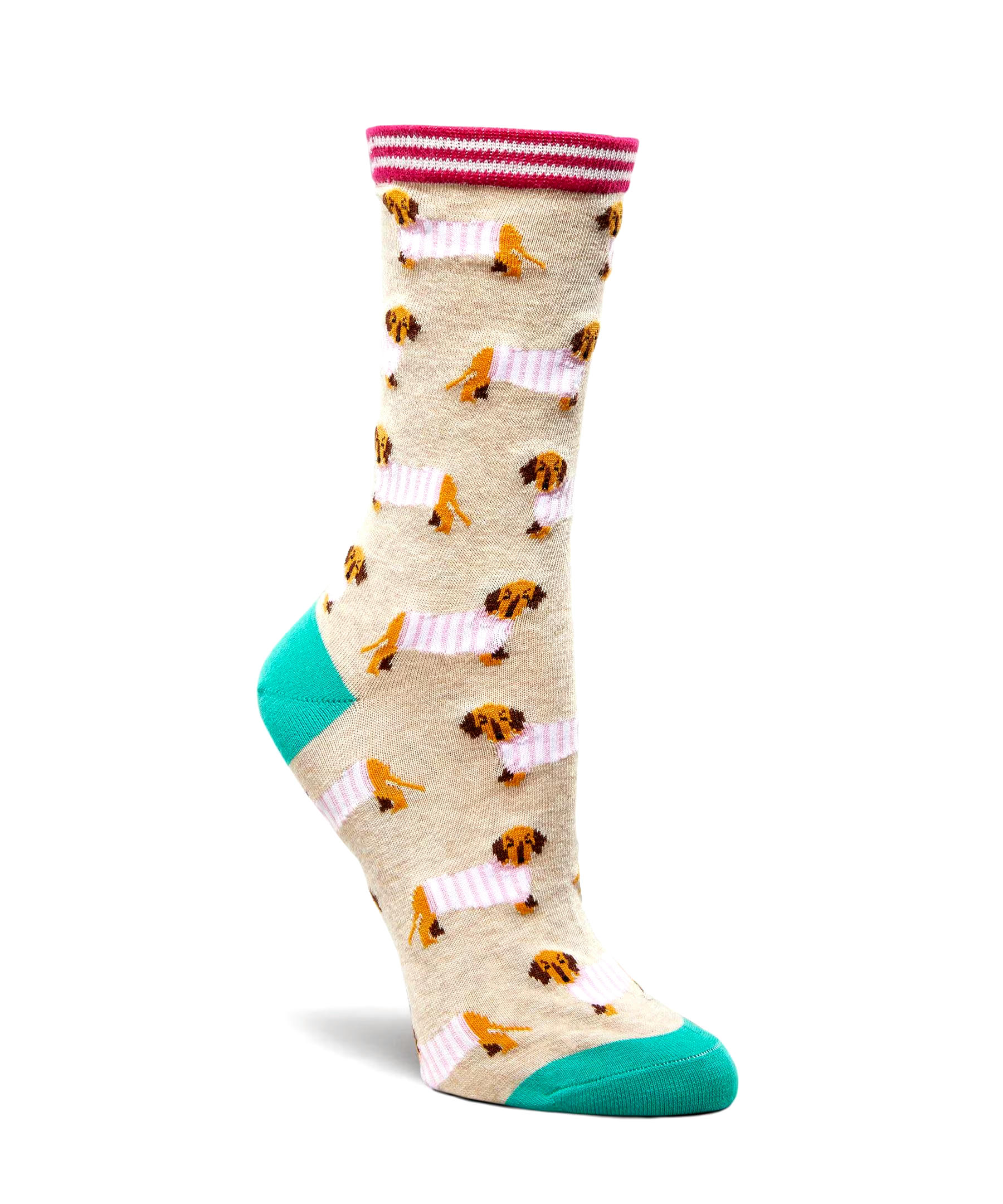 Denver Hayes Women's Crew Patterned Cotton Socks