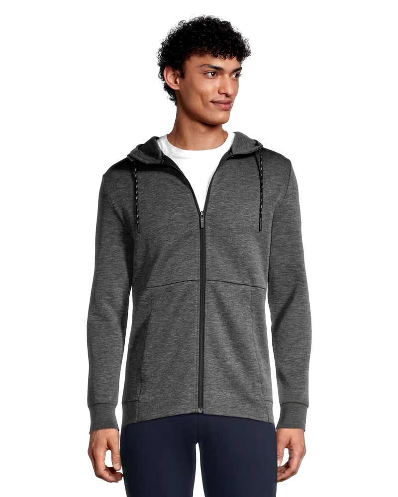 Matrix Men's Double Knit Full Zip Stretch Fleece Hoodie