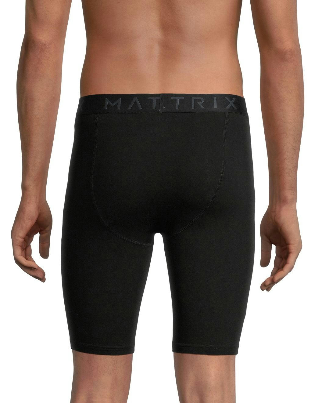 Matrix Men's 2 Pack Cotton Stretch Long Boxer Briefs Underwear