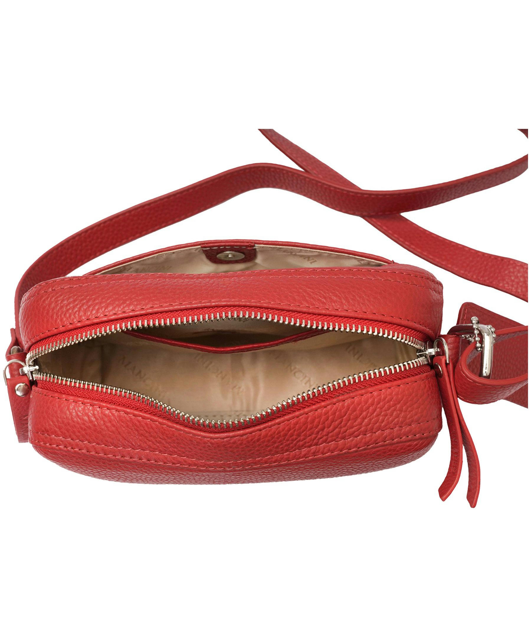 Mancini Leather Goods Women's Pebelled RFID Secure Clara Crossbody Bag