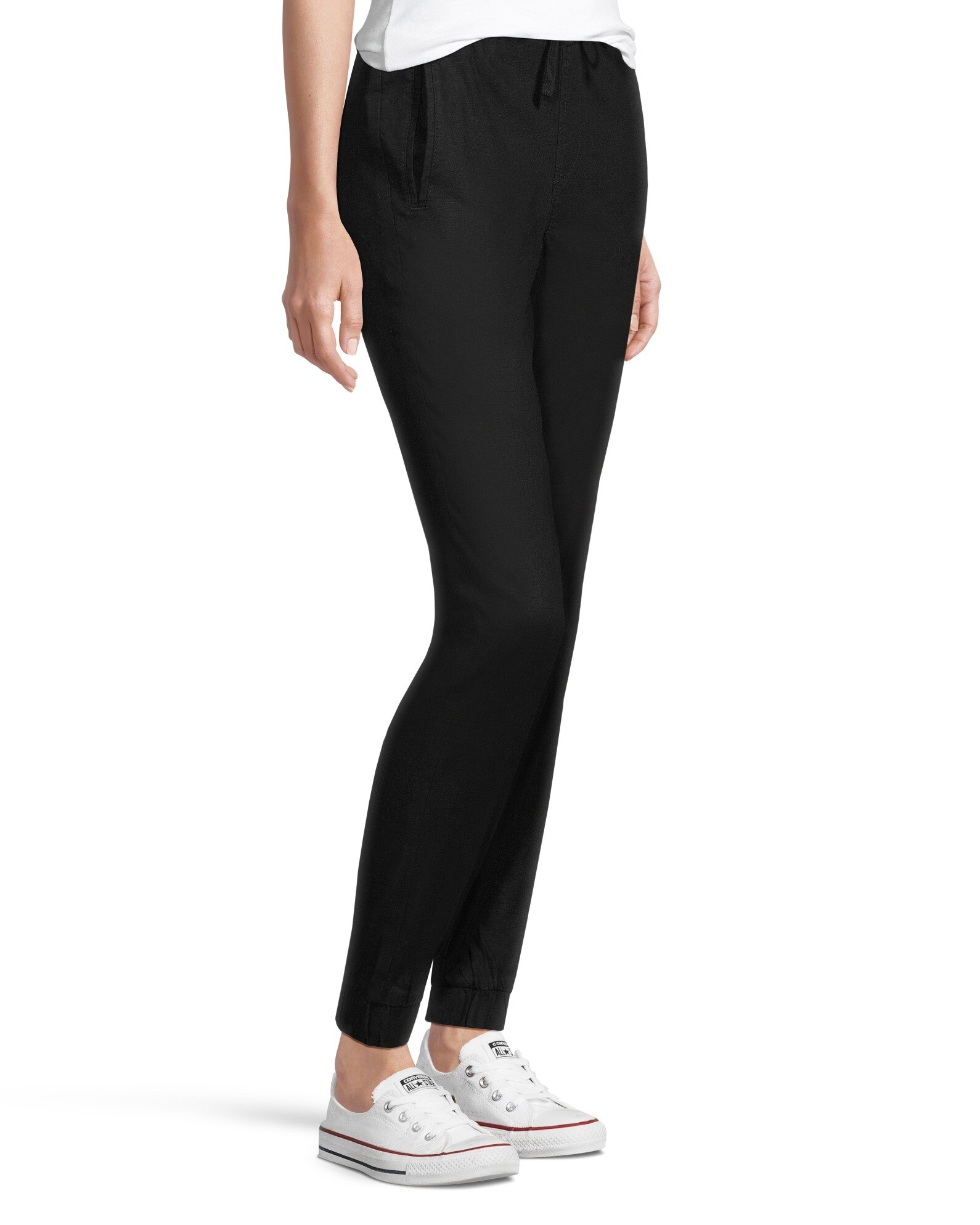 Denver Hayes Women's Linen High Rise Jogger Pants