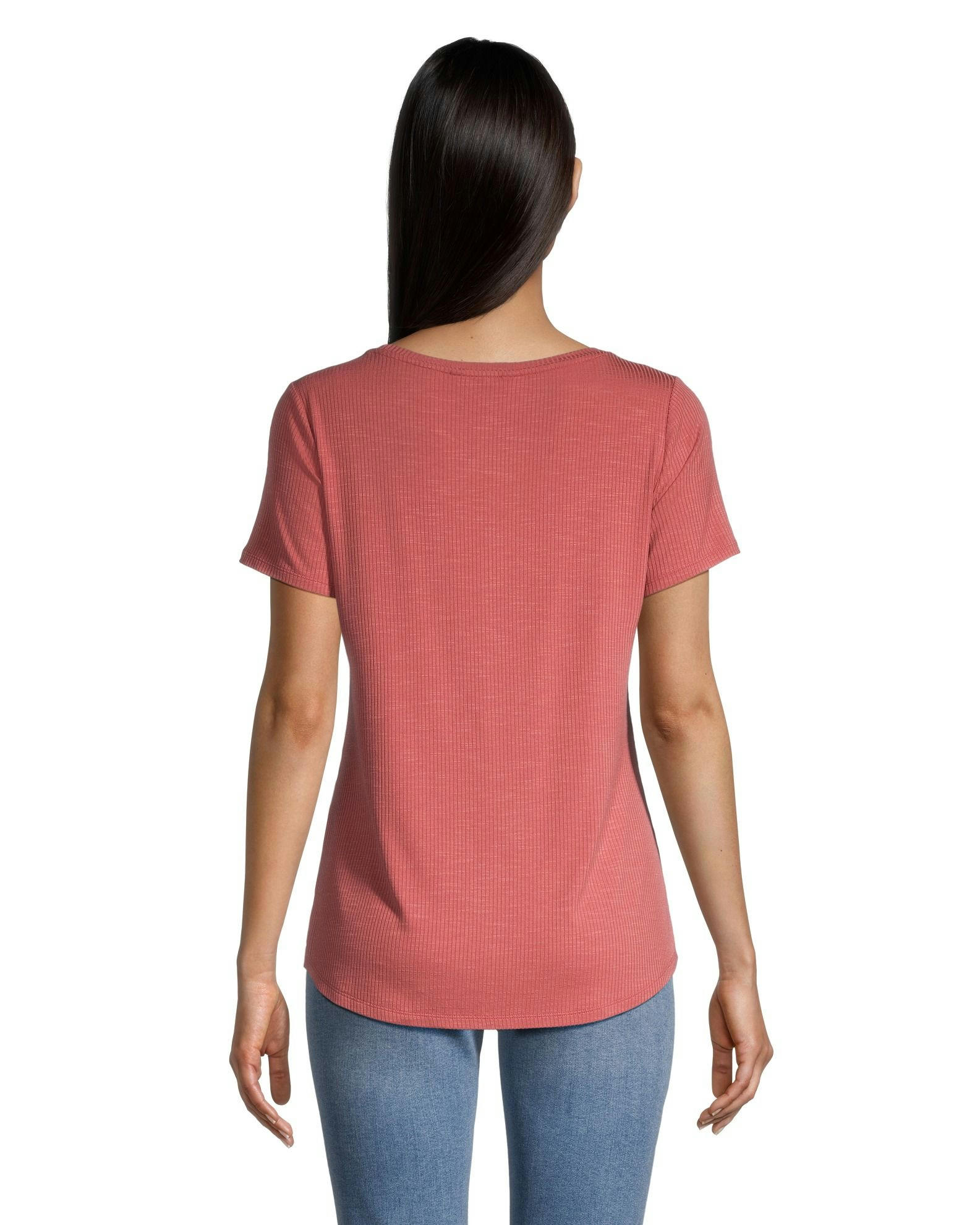 Denver Hayes Women's Relaxed Fit Scoop Neck T Shirt