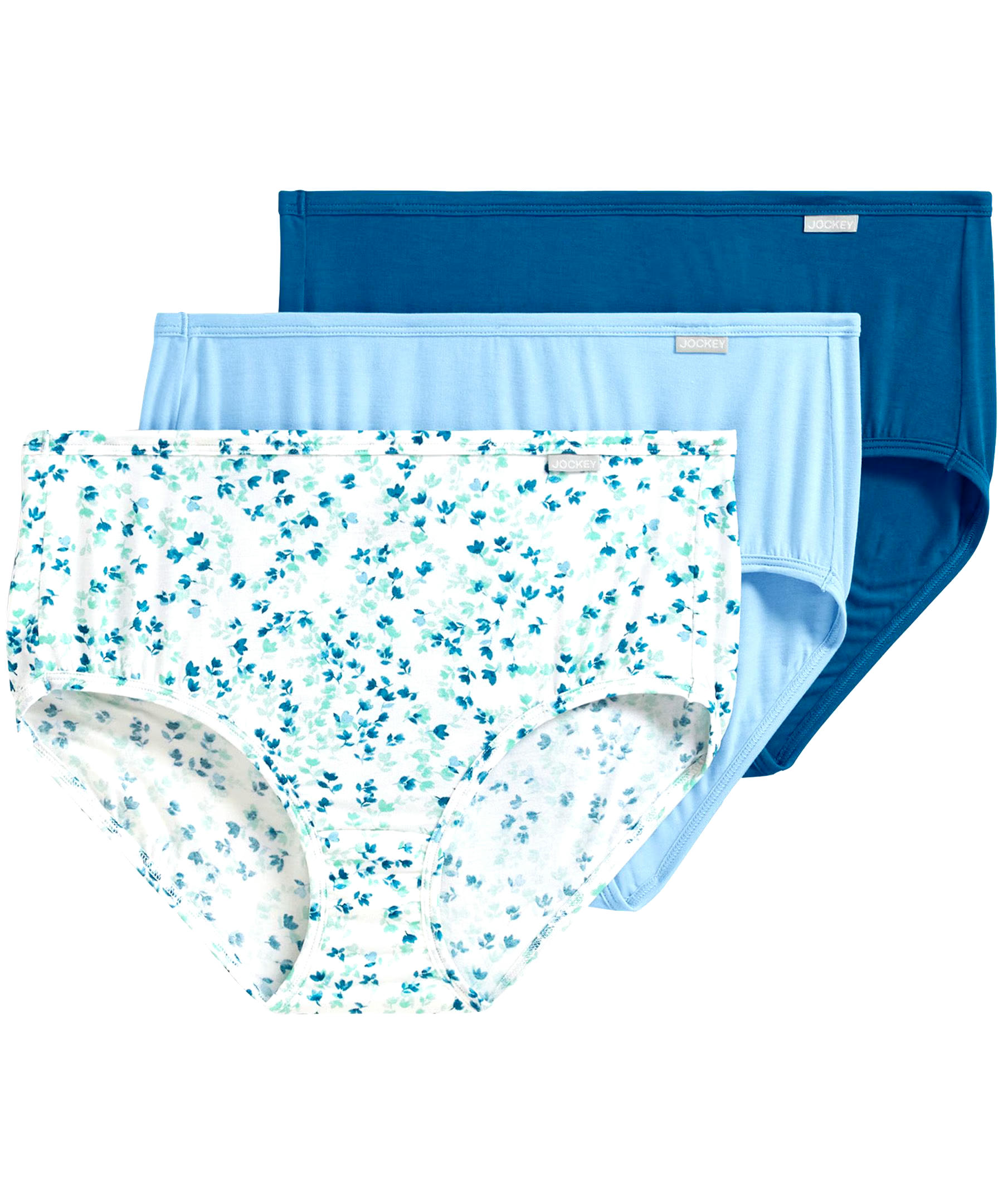 Jockey Women's 3 Pack Elance Supersoft Underwear French Cut Panties