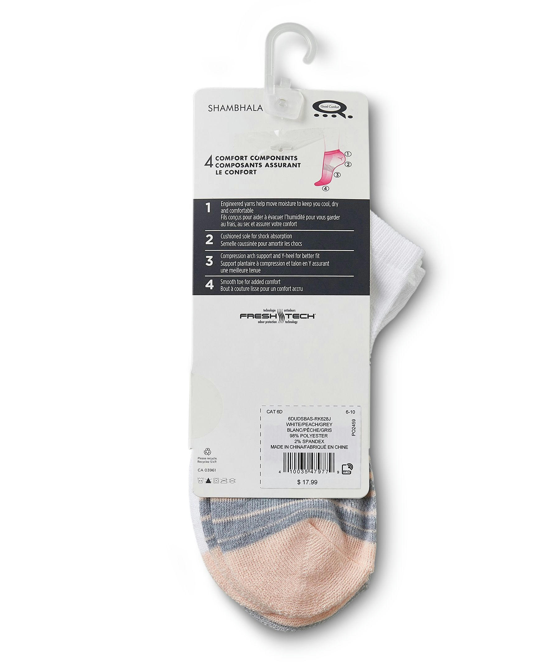 Shambhala Women's 3-Pack Low Cut Sport Socks