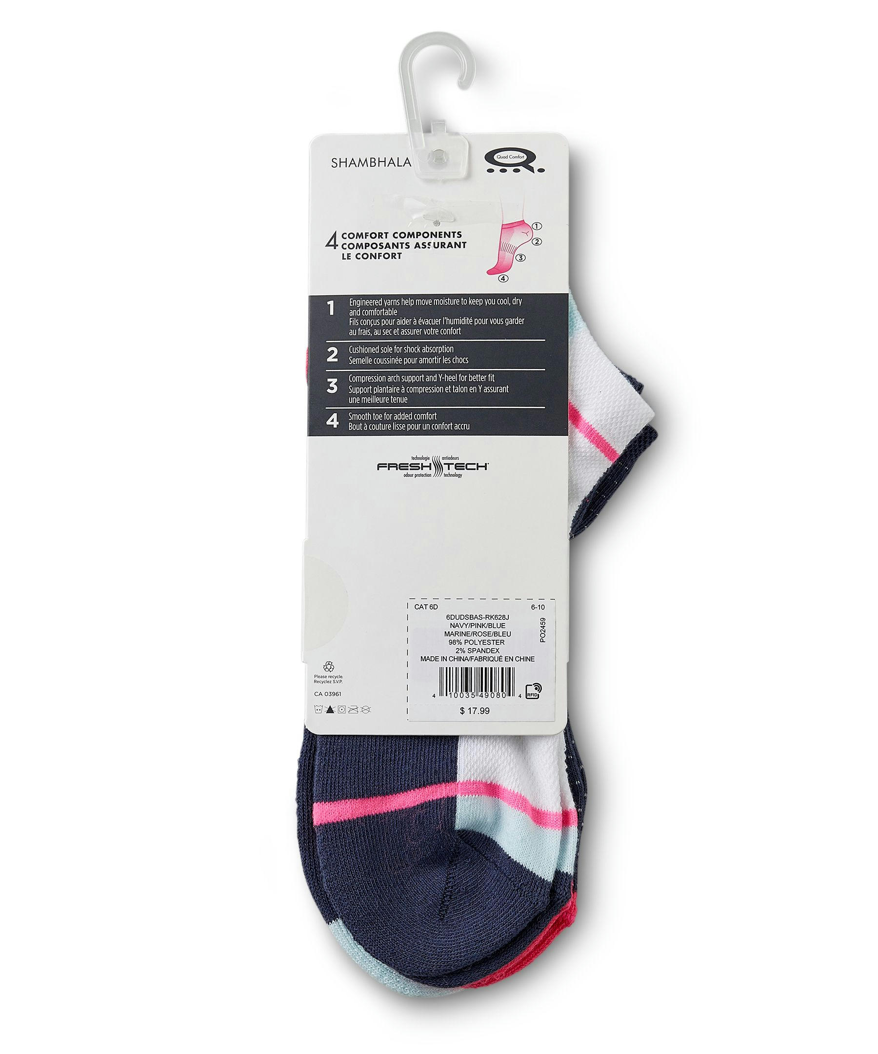 Shambhala Women's 3-Pack Low Cut Sport Socks