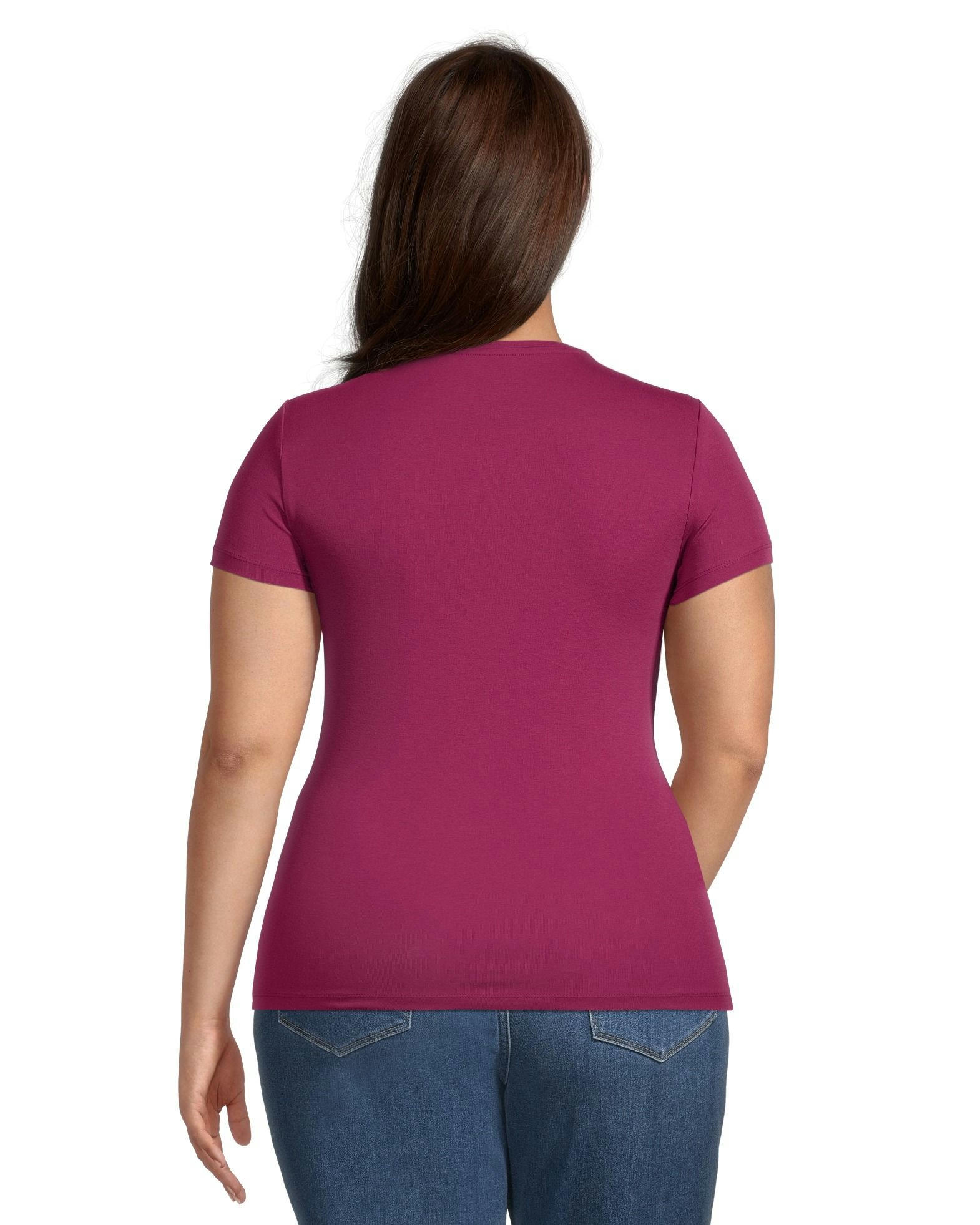 Women's Crewneck Short Sleeve Fitted T Shirt
