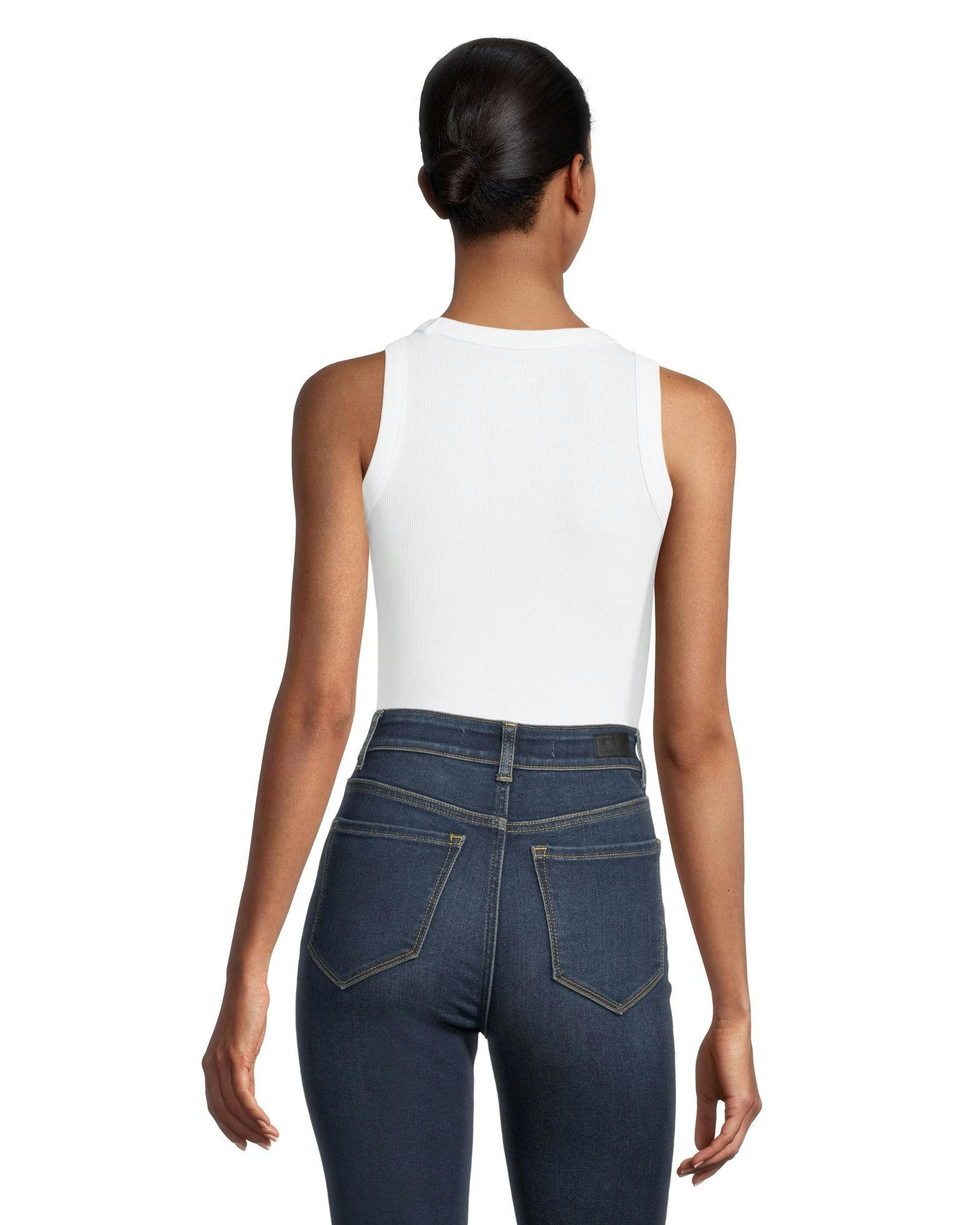 Denver Hayes Women's Semi-Fitted High Neck Rib Tank