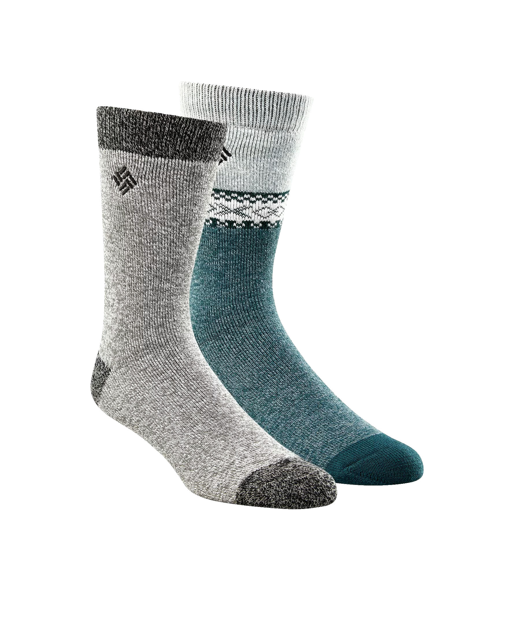 Columbia Men's 2-Pack Brushed Thermal Socks