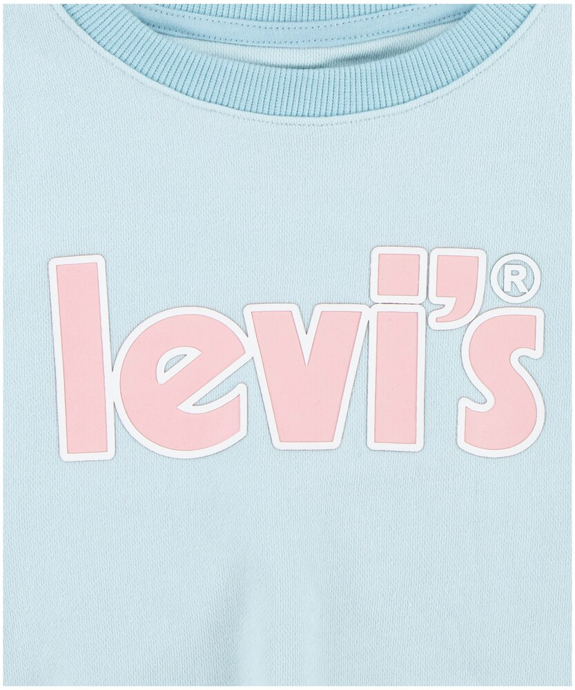 Levi's Youth Girl's Colourblock French Terry Graphic Pullover Crewneck Sweatshirt