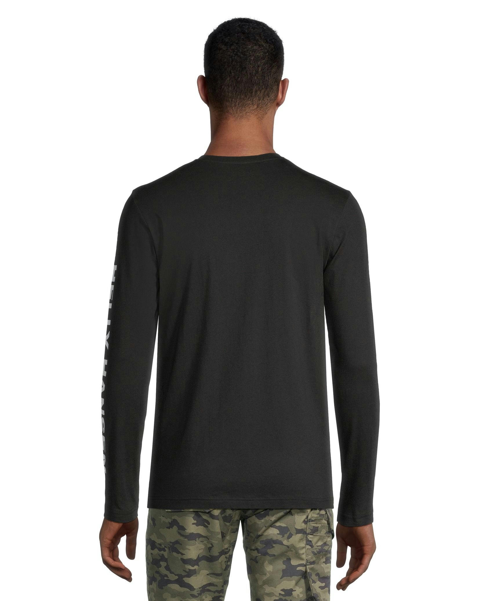 Helly Hansen Workwear Men's Sleeve Logo Cotton Long Sleeve T Shirt