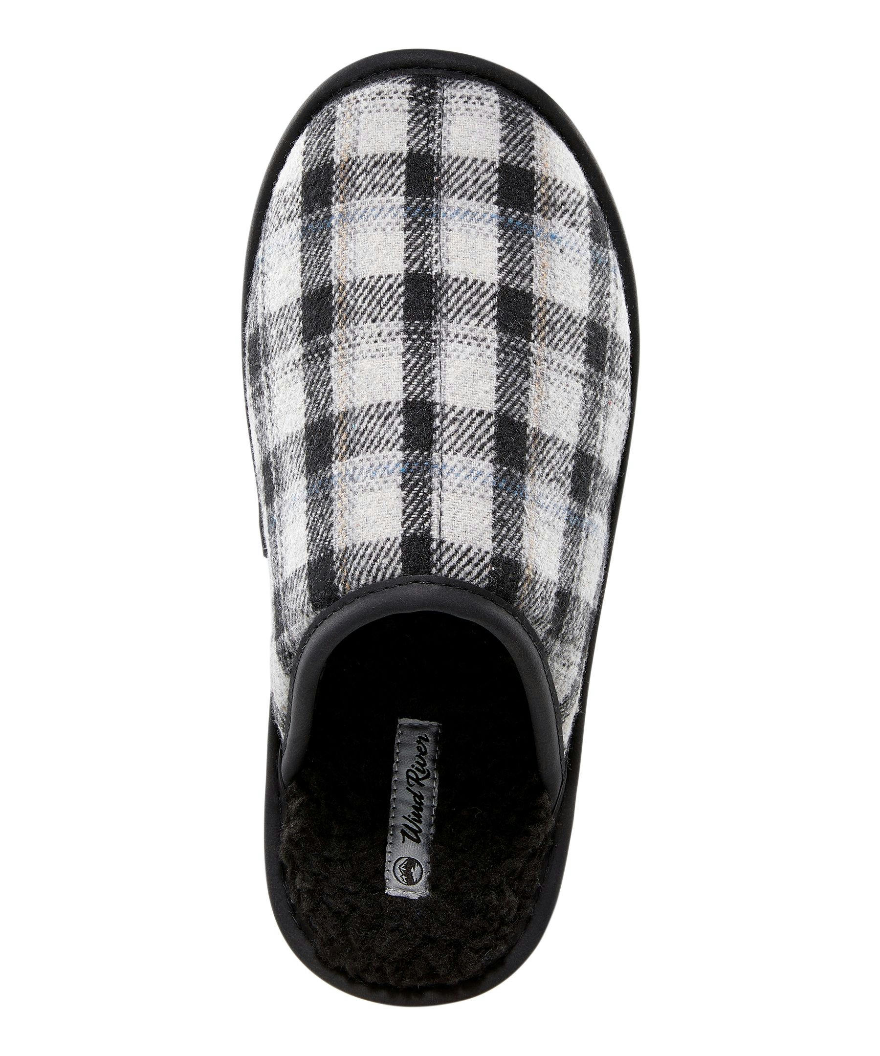 WindRiver Men's Plaid Scuff Slippers
