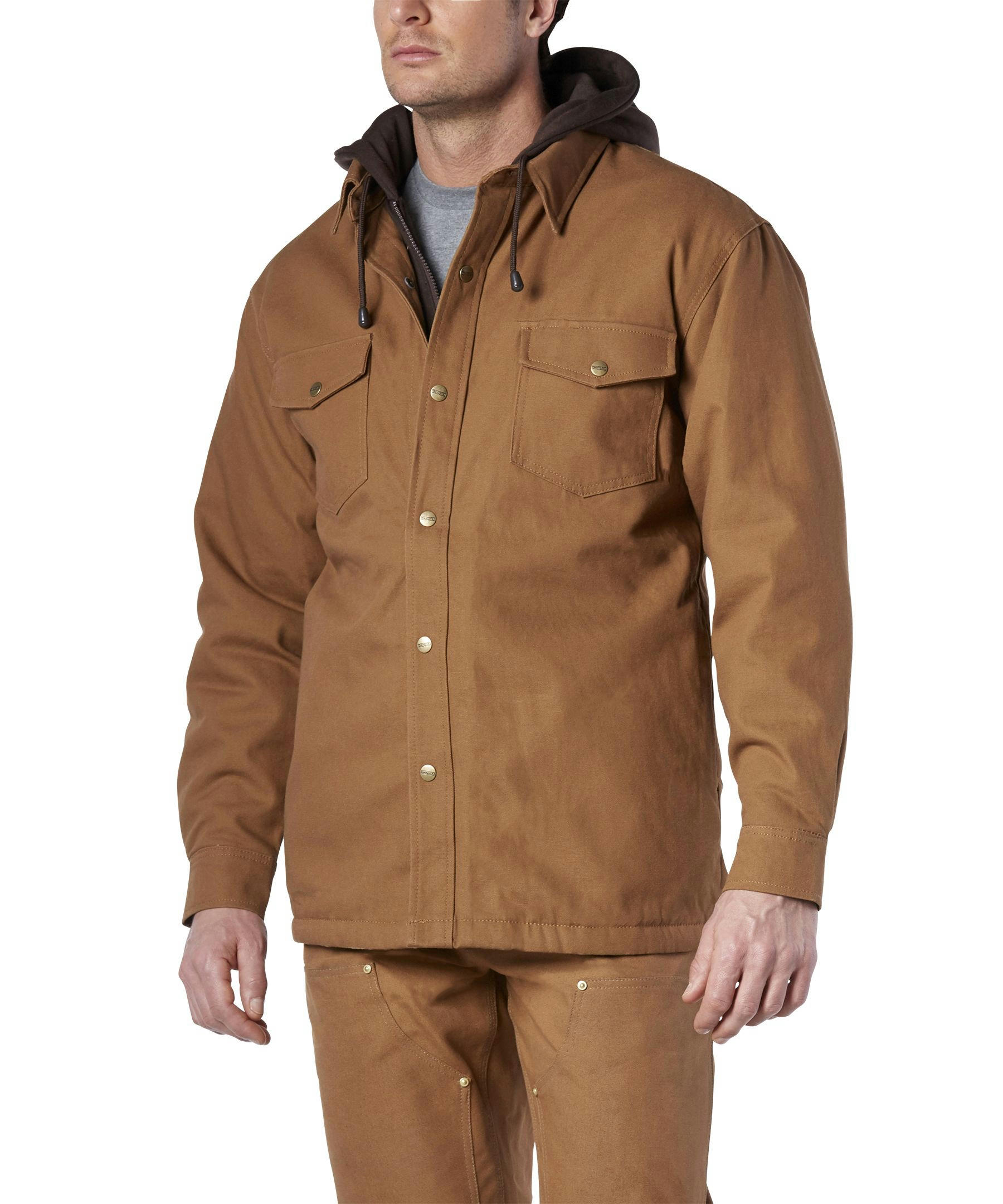 Dakota WorkPro Series Men's Sherpa Lined Hooded Duck Work Shirt