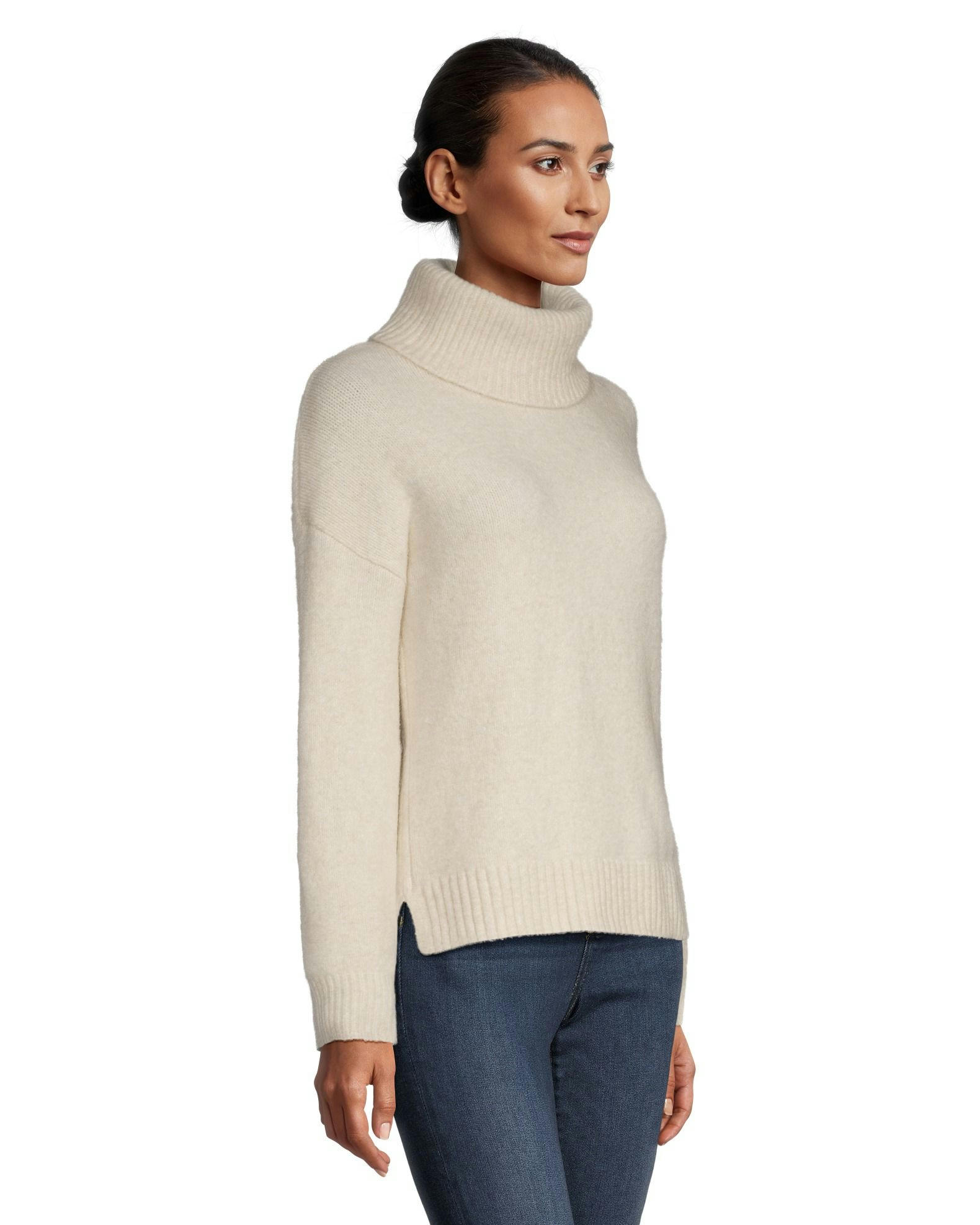 Denver Hayes Women's Luxe Supersoft Semi Fitted Turtleneck Pullover