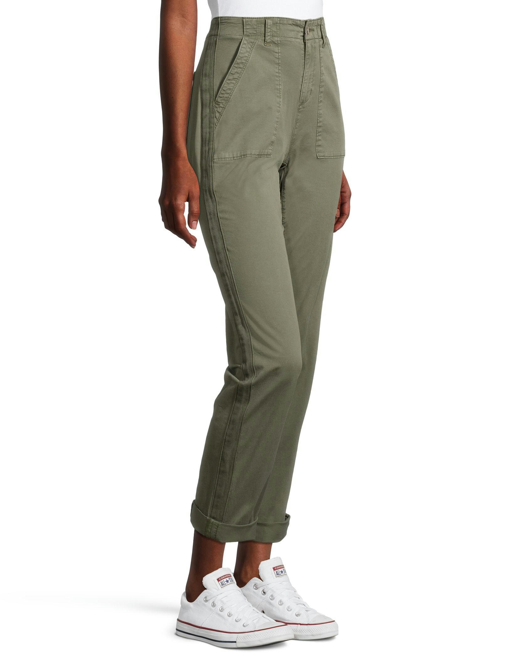 Denver Hayes Women's Garment Wash High Rise Pants