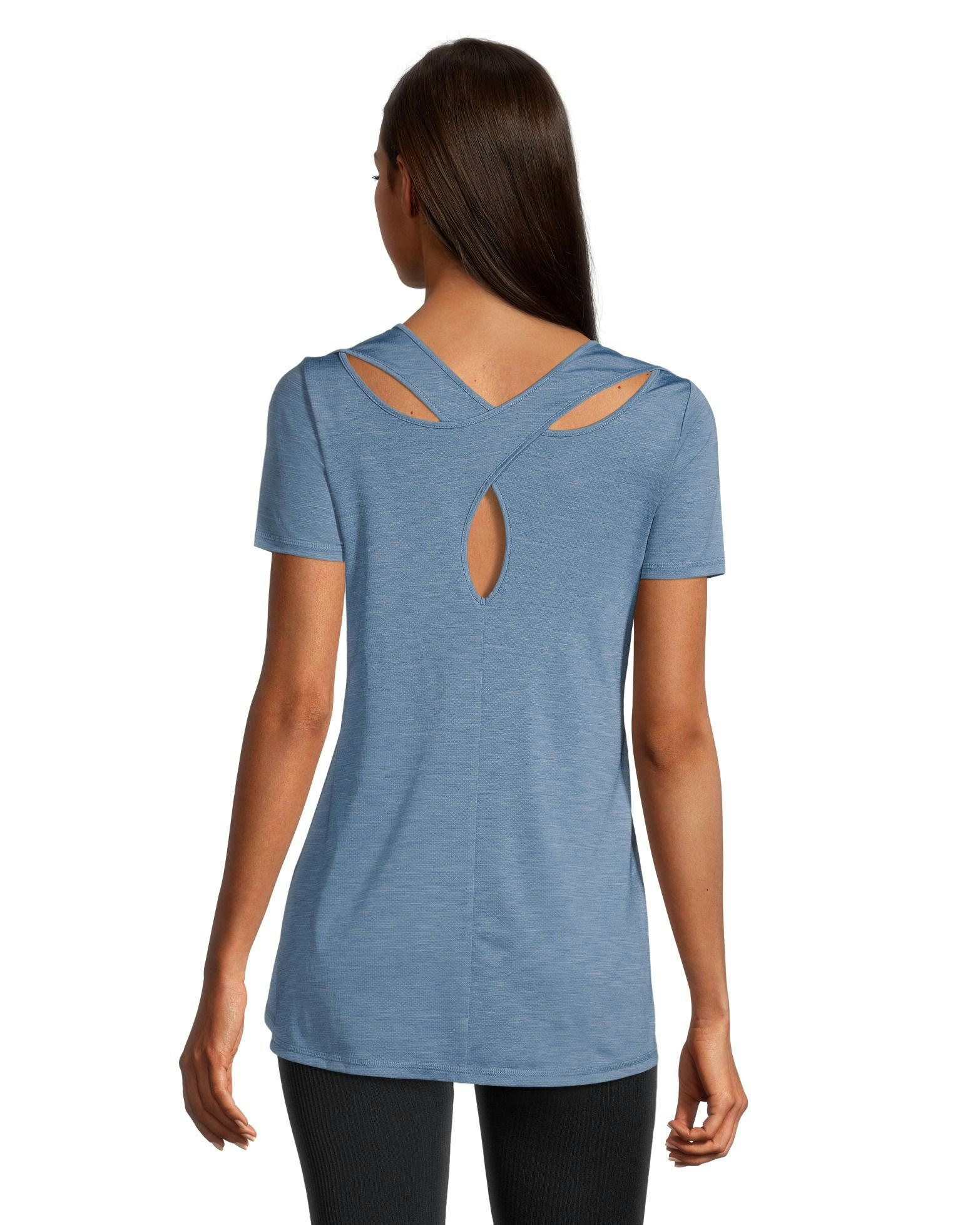 Women's Relaxed Fit Cross Back T Shirt