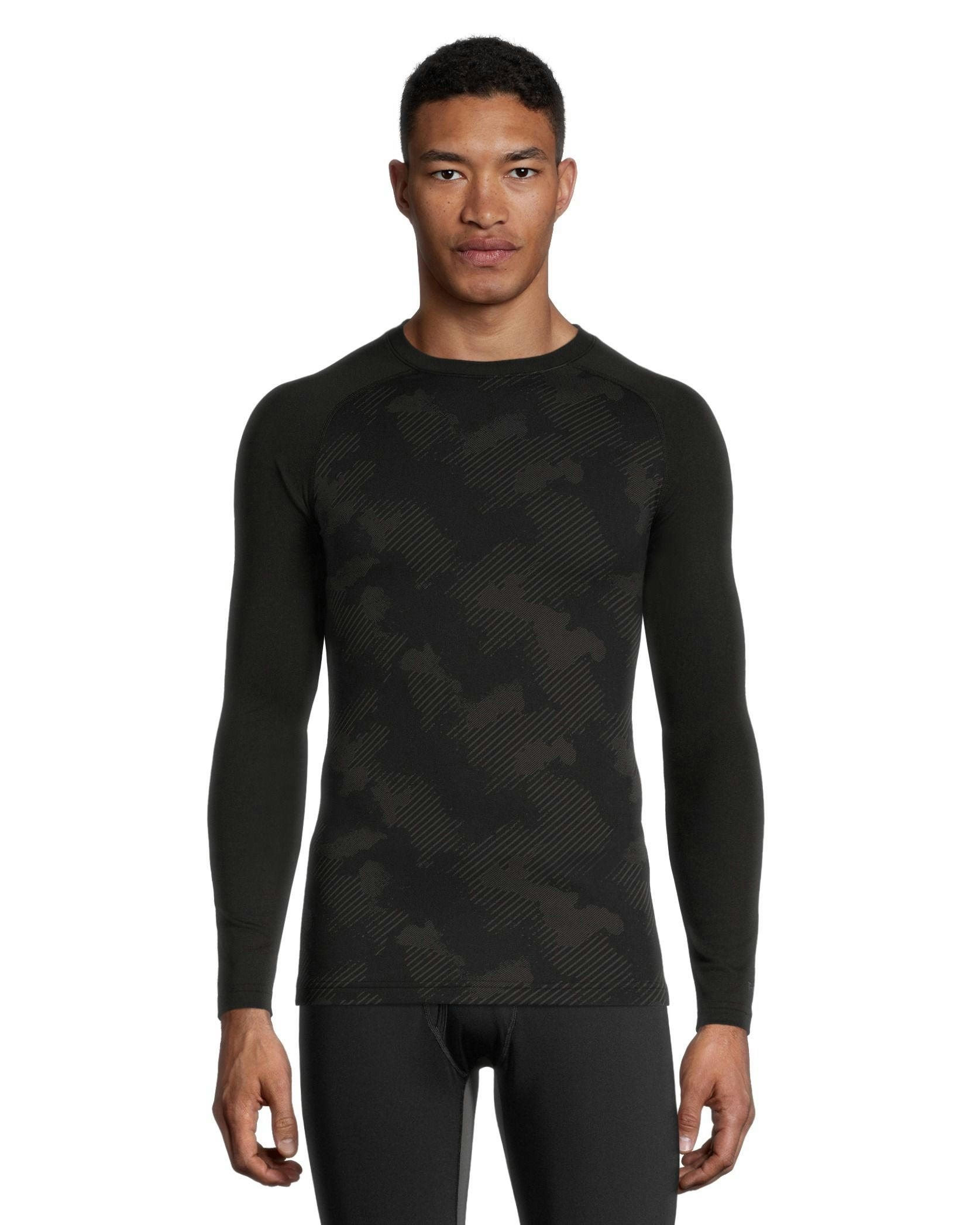 WindRiver Men's T-Max Heat Baselayer Crewneck Long Sleeve Camo Top