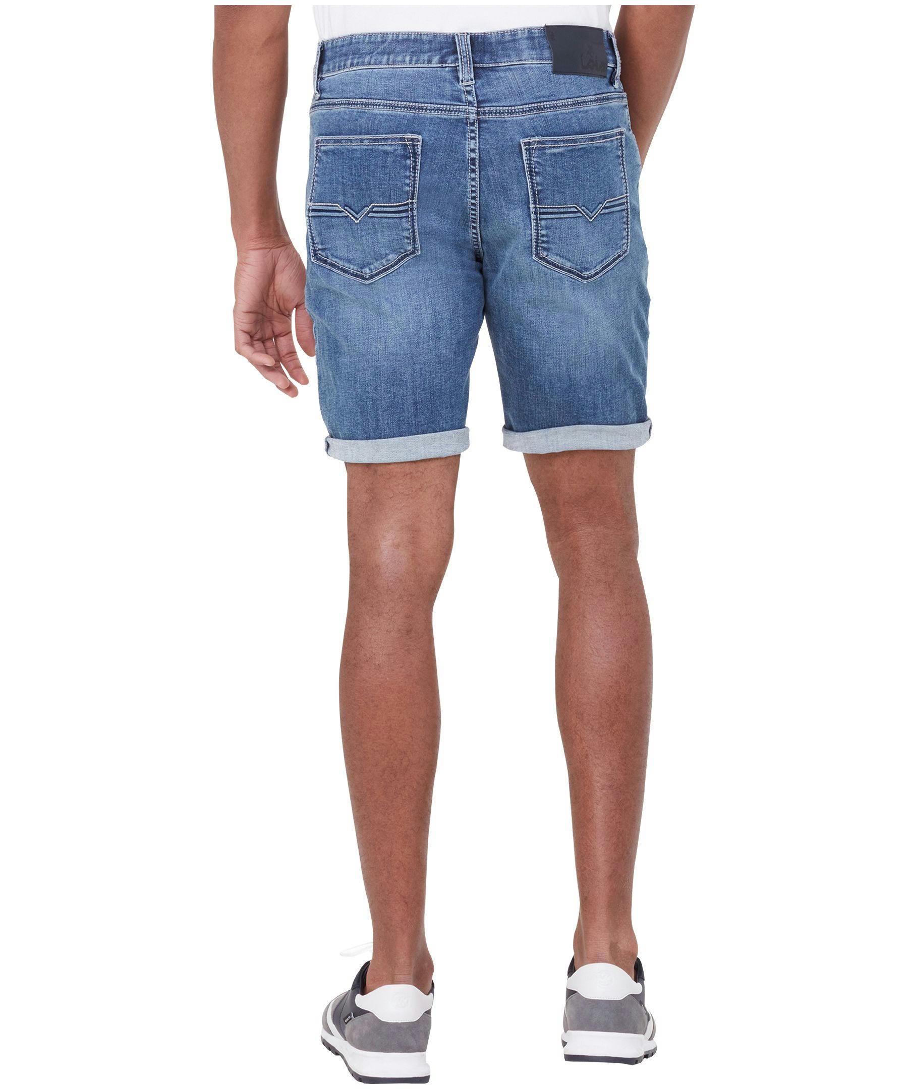Lois Men's Dennis Mid Rise Stretch Denim Jean Shorts