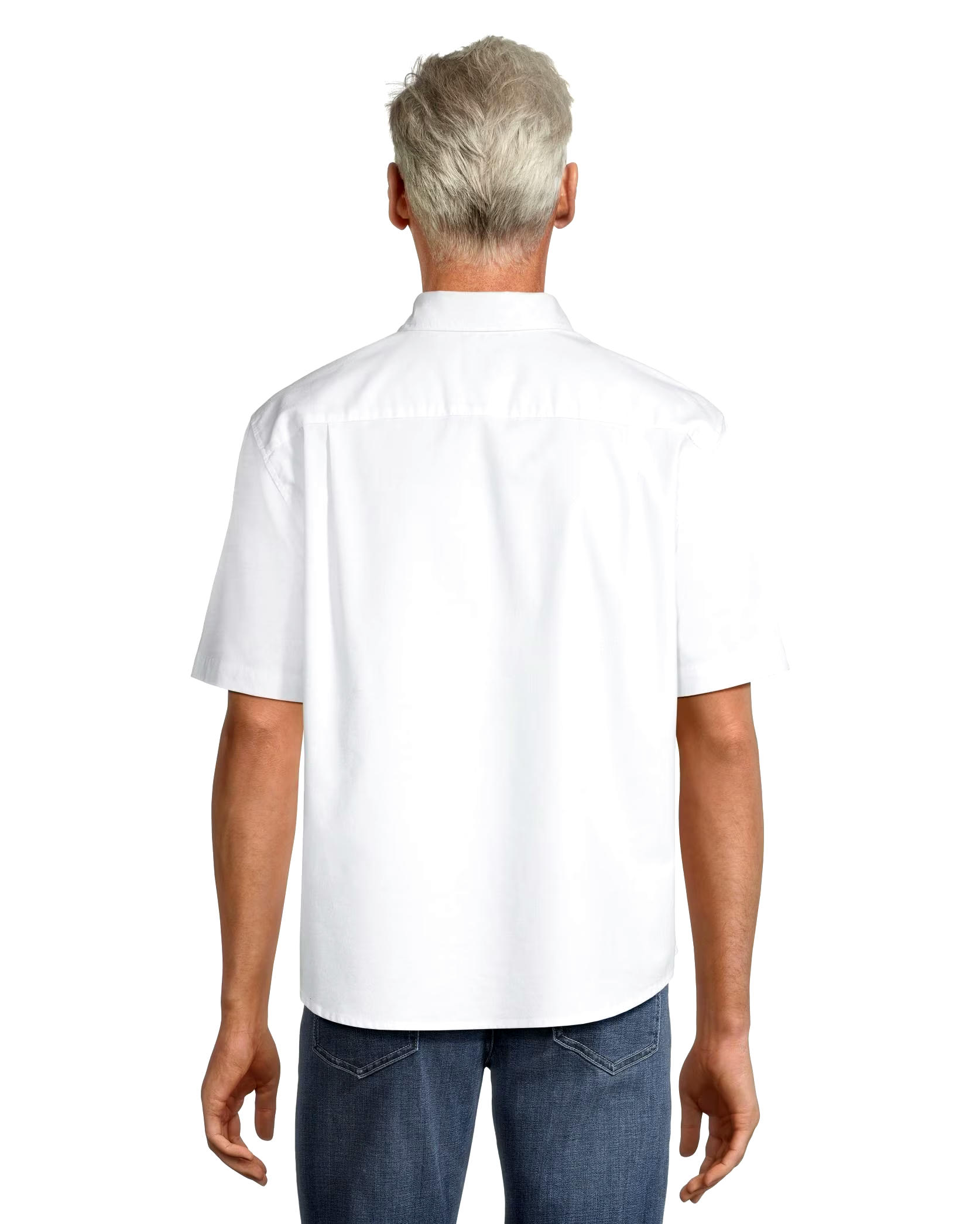 Denver Hayes Men's Classic Fit Short Sleeve Casual Oxford Shirt