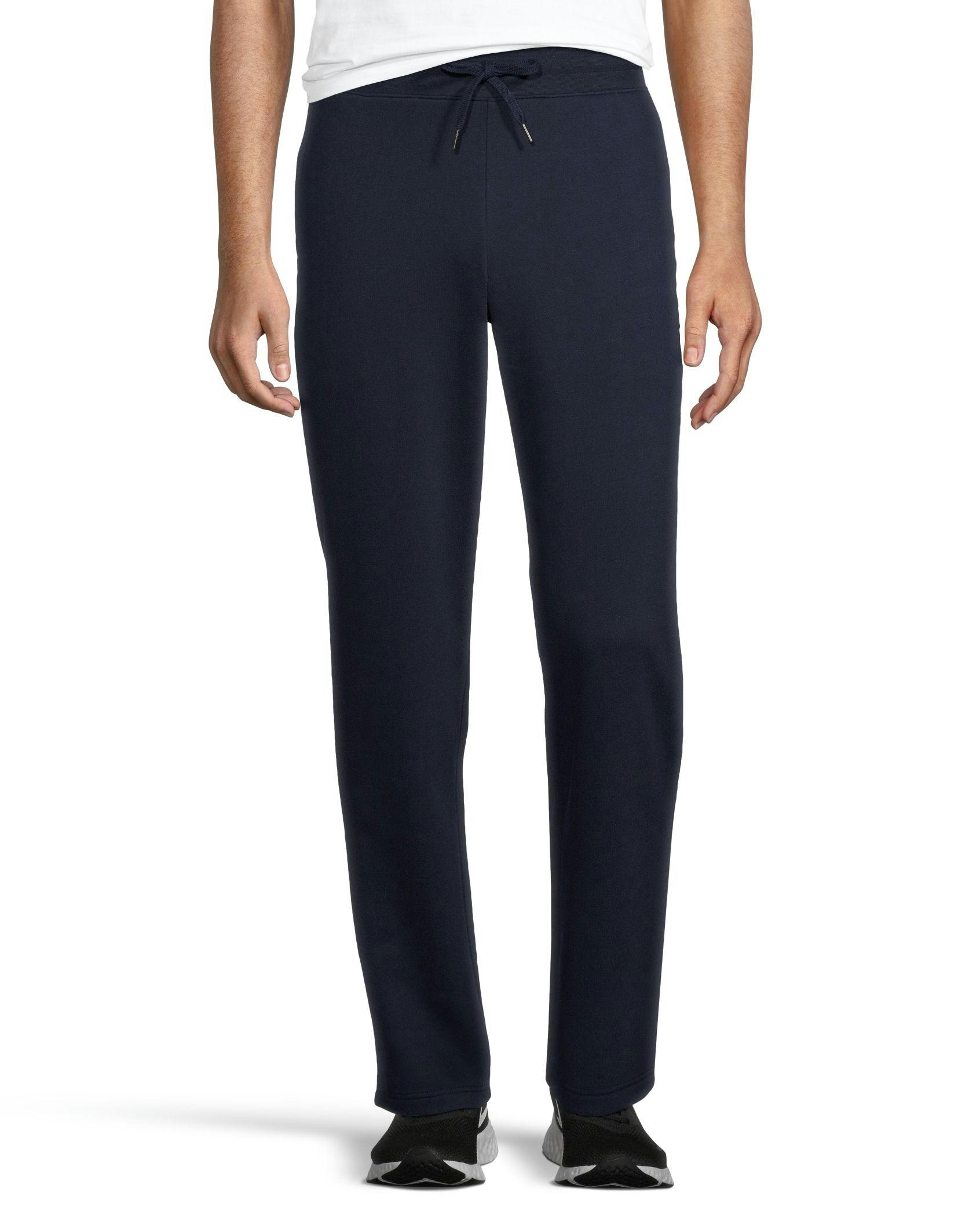 Denver Hayes Men's Non-Cuffed Hem Soft Fleece Sweatpants