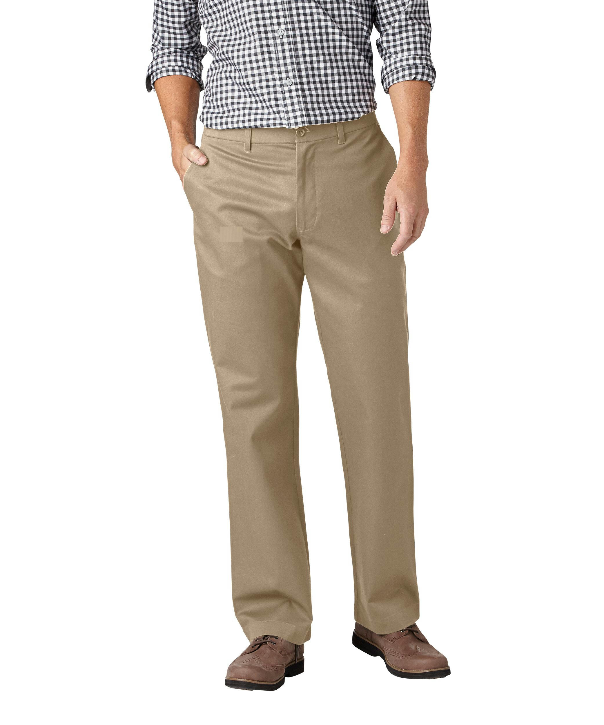 Denver Hayes Men's FLEXTECH 360 Stain Rejector Relaxed Fit Khaki Pants