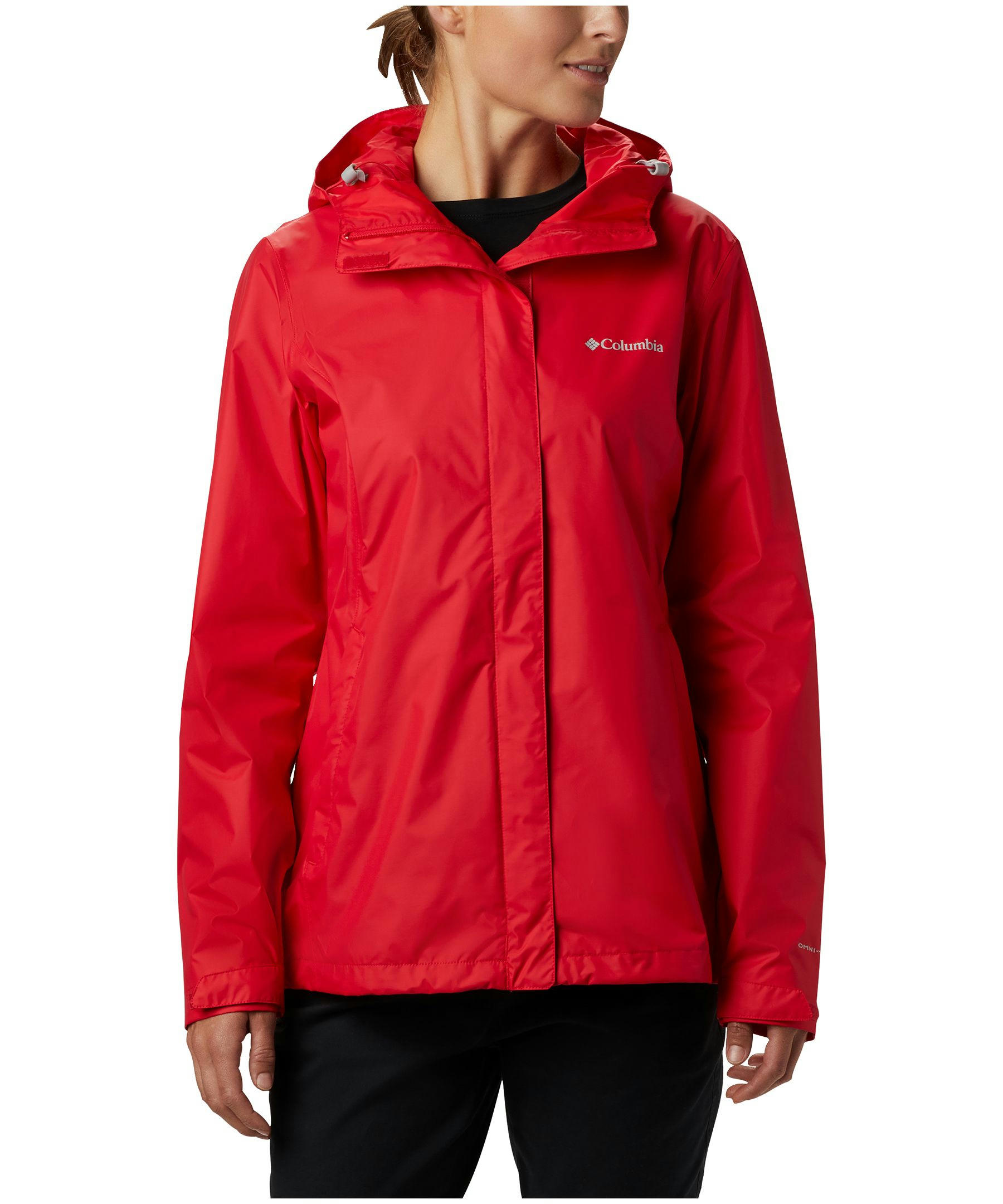 Columbia Women's Arcadia II Hooded Rain Jacket, Waterproof, Breathable, Packable, Shell