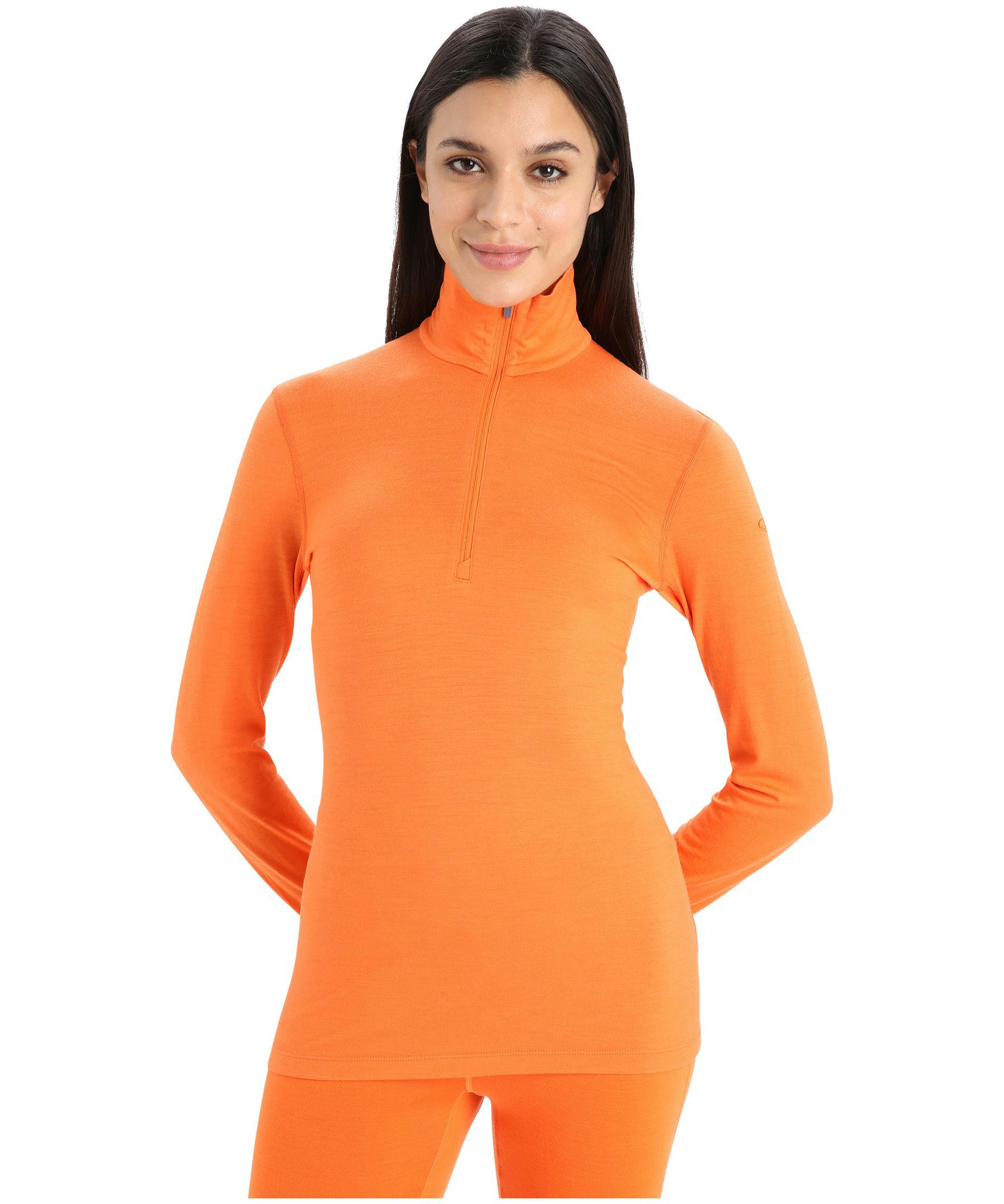 Icebreaker Women's 200 Oasis Long Sleeve Half Zip Base Layer Top