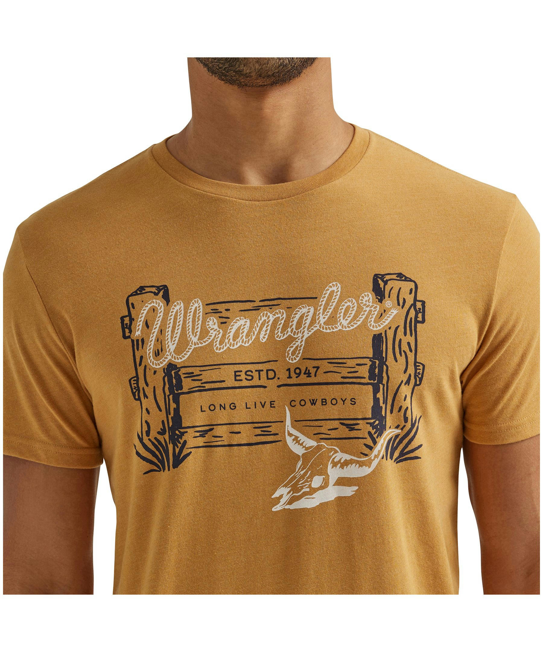 Wrangler Men's Graphic Short Sleeve T Shirt