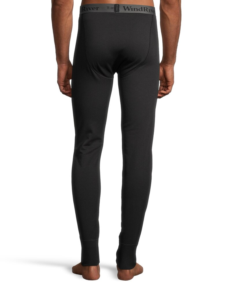 WindRiver Men's T-MAX HEAT Thermal Base Layer Long Underwear Fleece Pants - Black