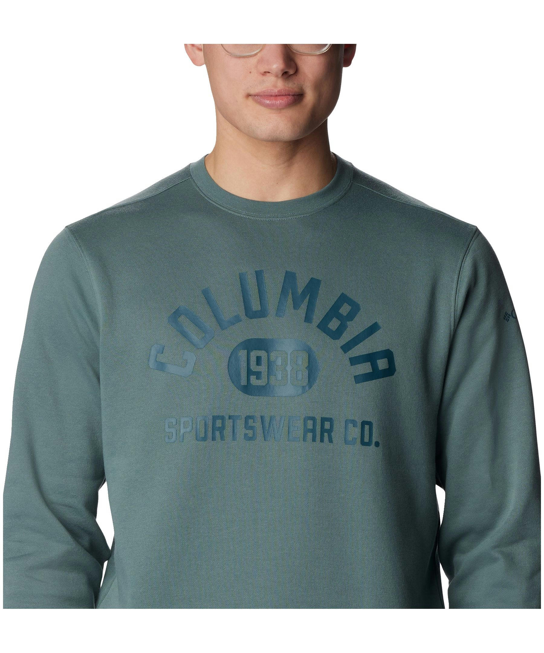 Columbia Men's Trek Classic Fit Logo Graphic Crewneck Pullover Sweatshirt