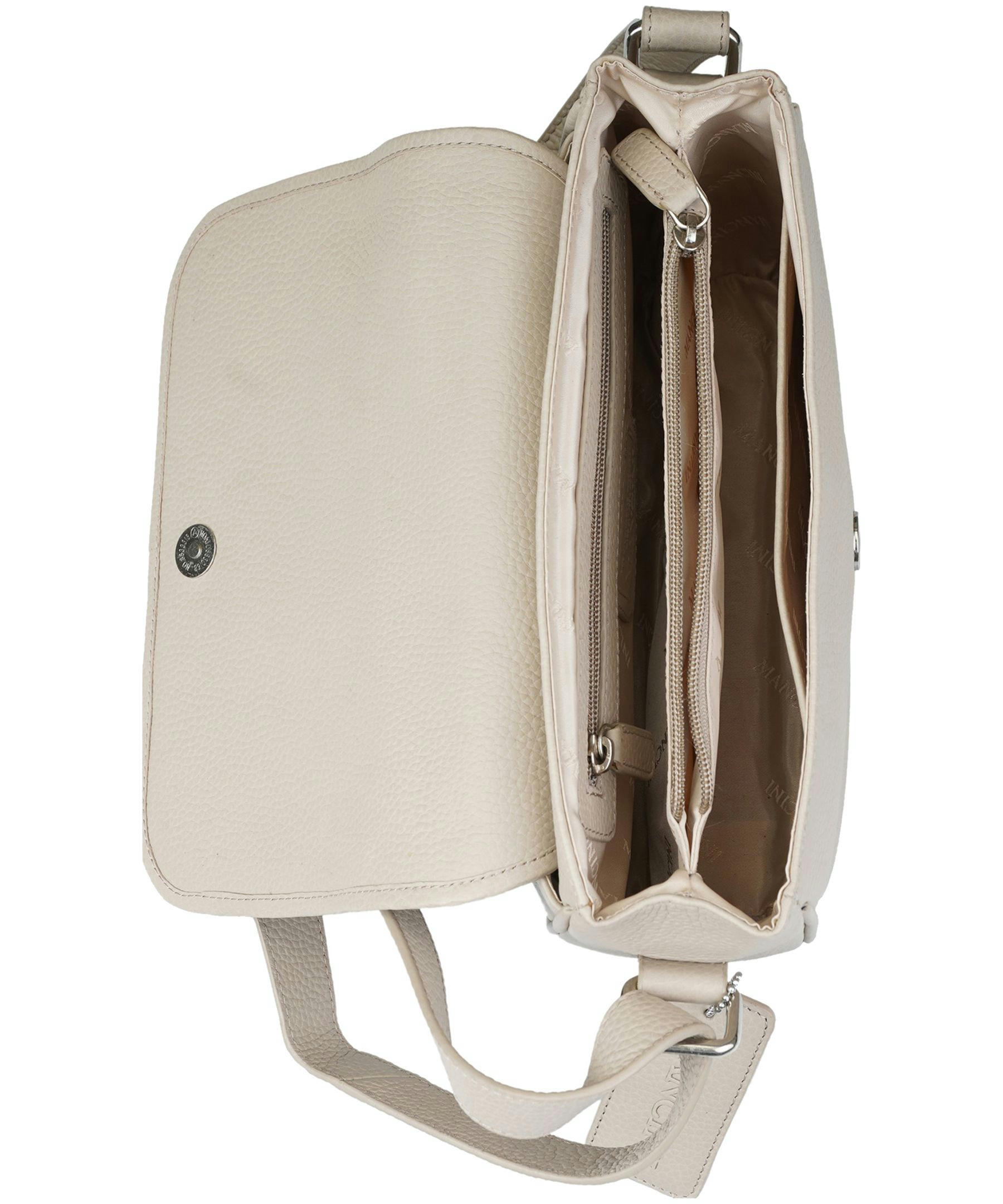 Mancini Leather Goods Women's Pebelled Kemberly Flap Closure Handbag