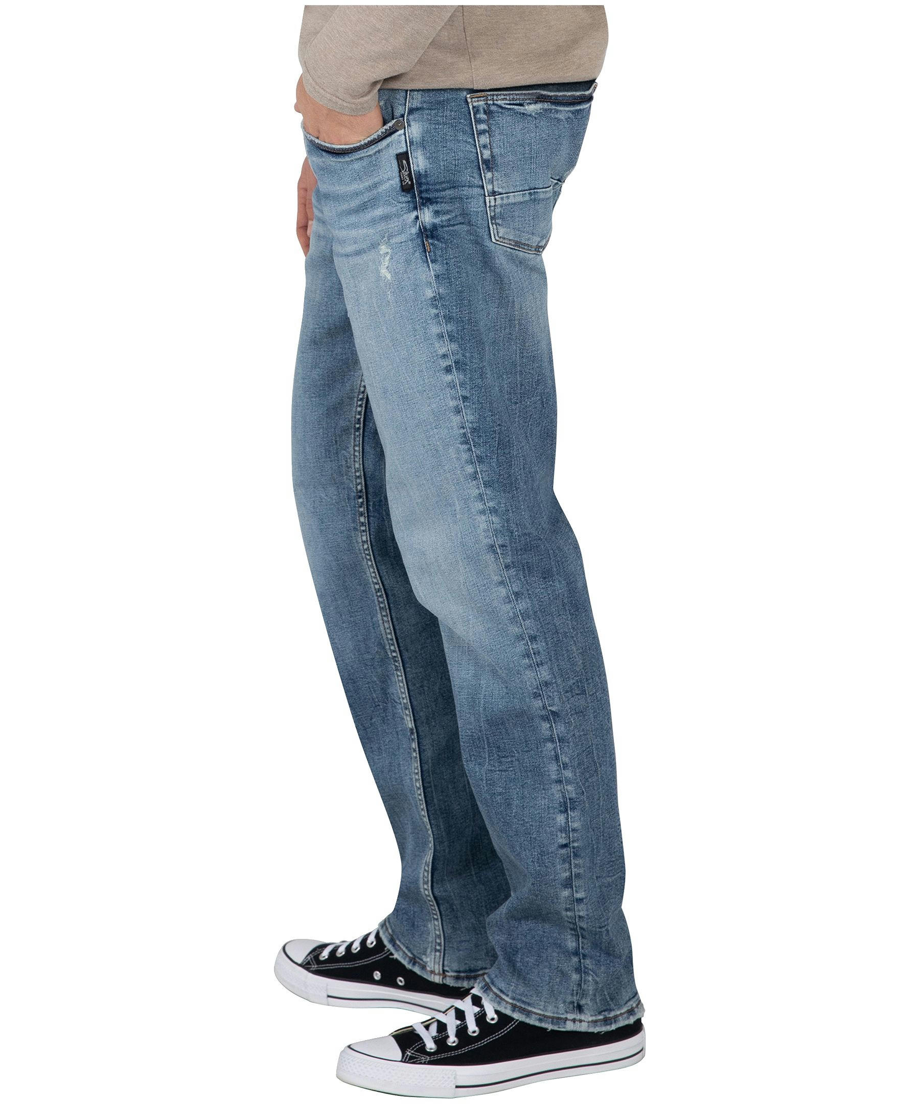 Silver Men's Machray Classic Straight Fit Ultralight Stretch Denim Jeans