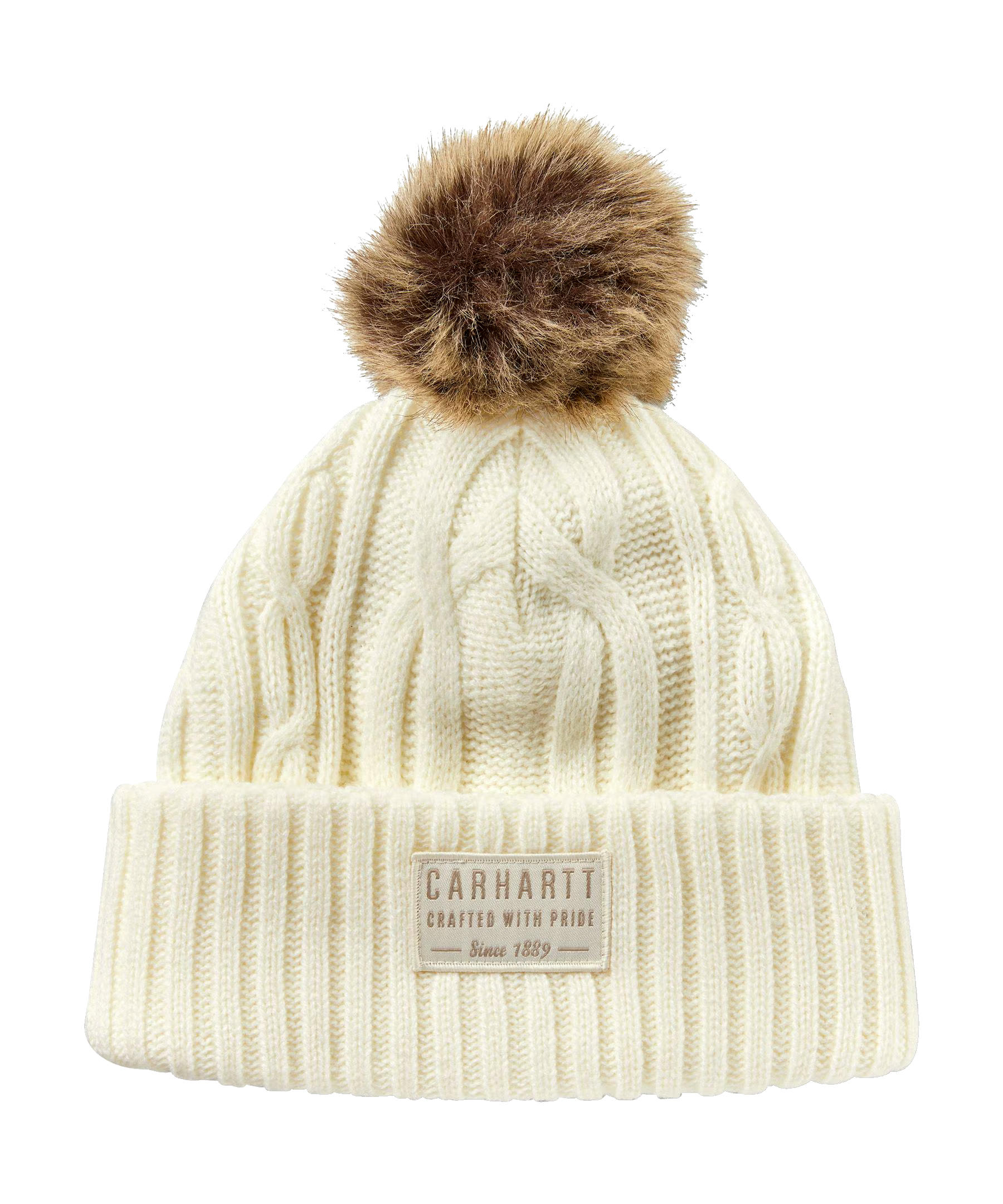 Carhartt Women's Rib Knit Pom-Pom Beanie