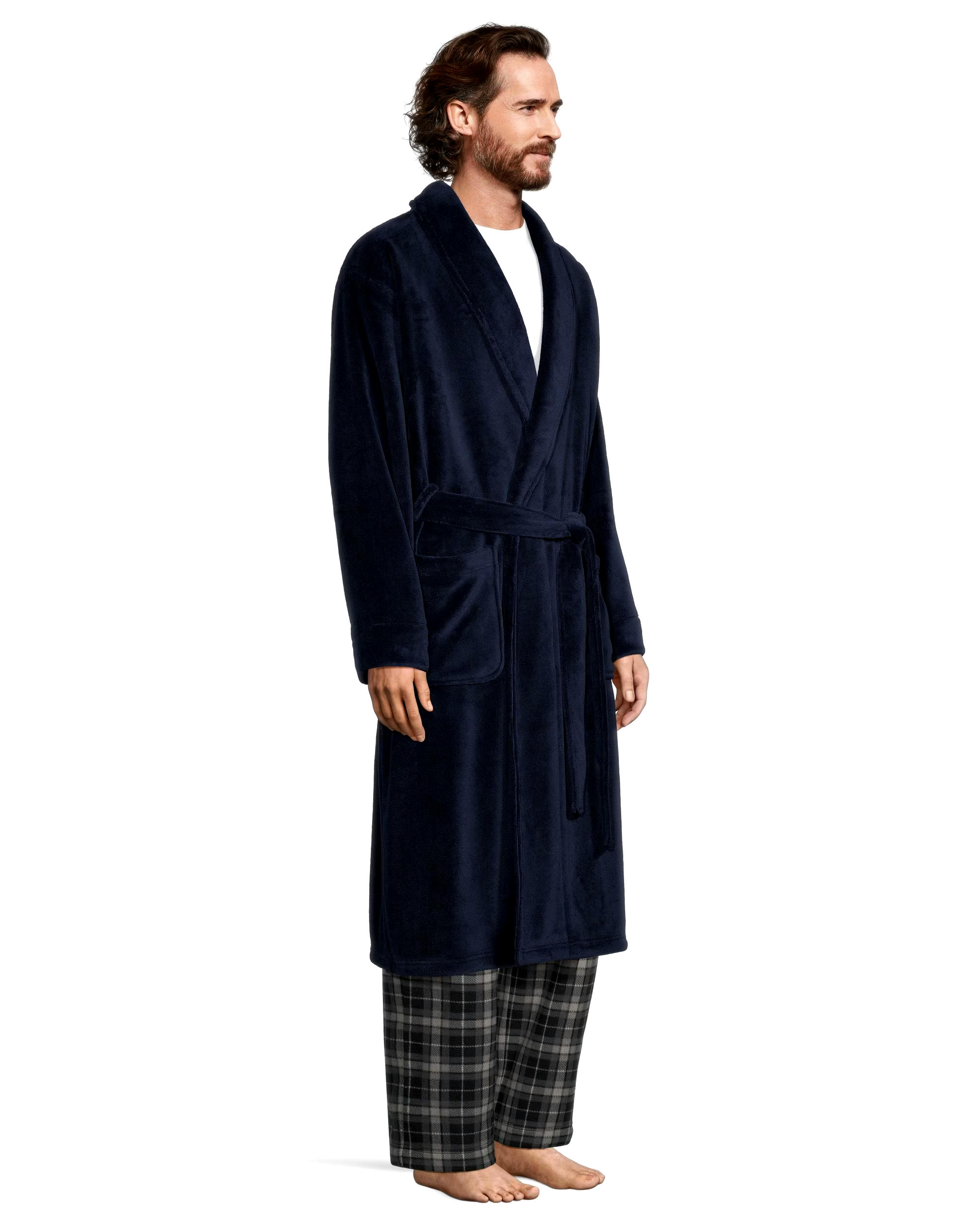 Denver Hayes Men's Cozy Fleece Robe