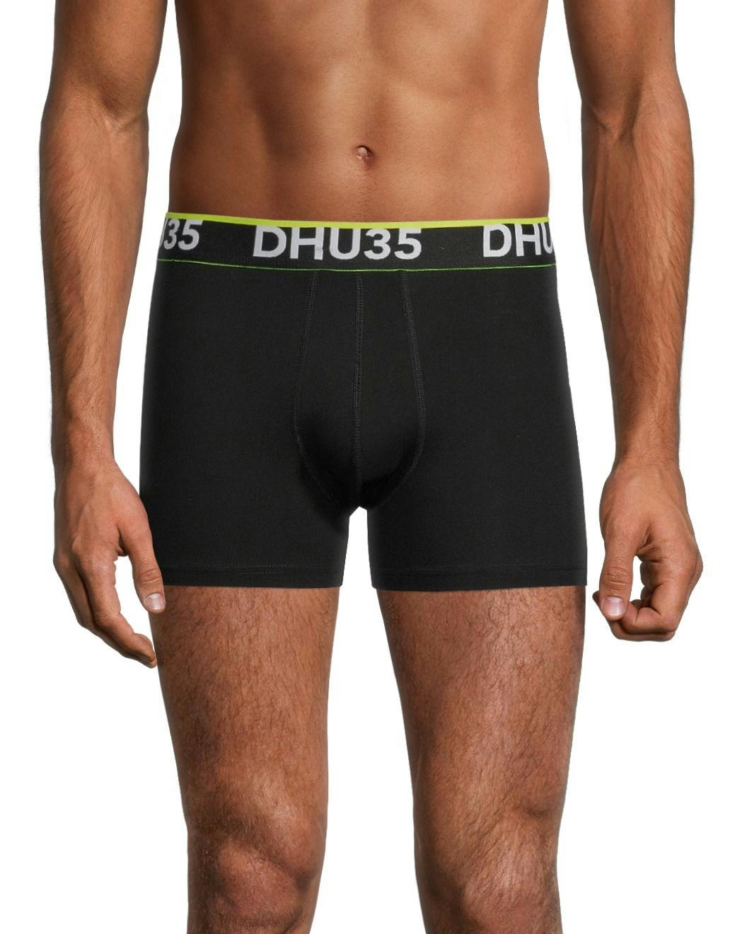 Denver Hayes Men's 2 Pack Fashion Side X Side Cotton Stretch Trunk Briefs with Elastic Waistband