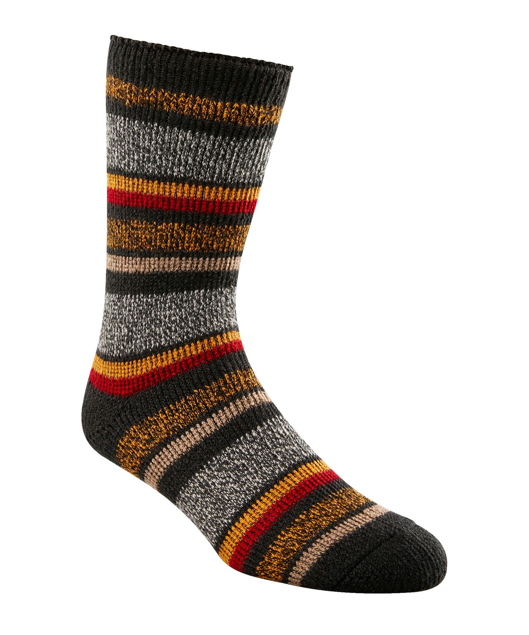 WindRiver Men's T-Max Heat Striped Thermal Boot Socks